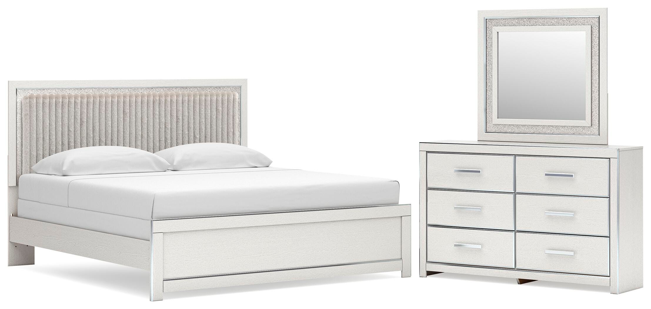 Zuraleus Upholstered Panel Bed Bedroom Set