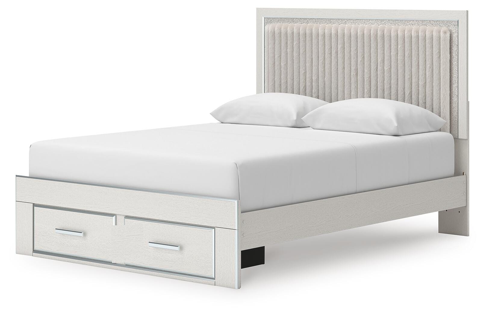 Birmonton Upholstered Panel Platform Storage Bed