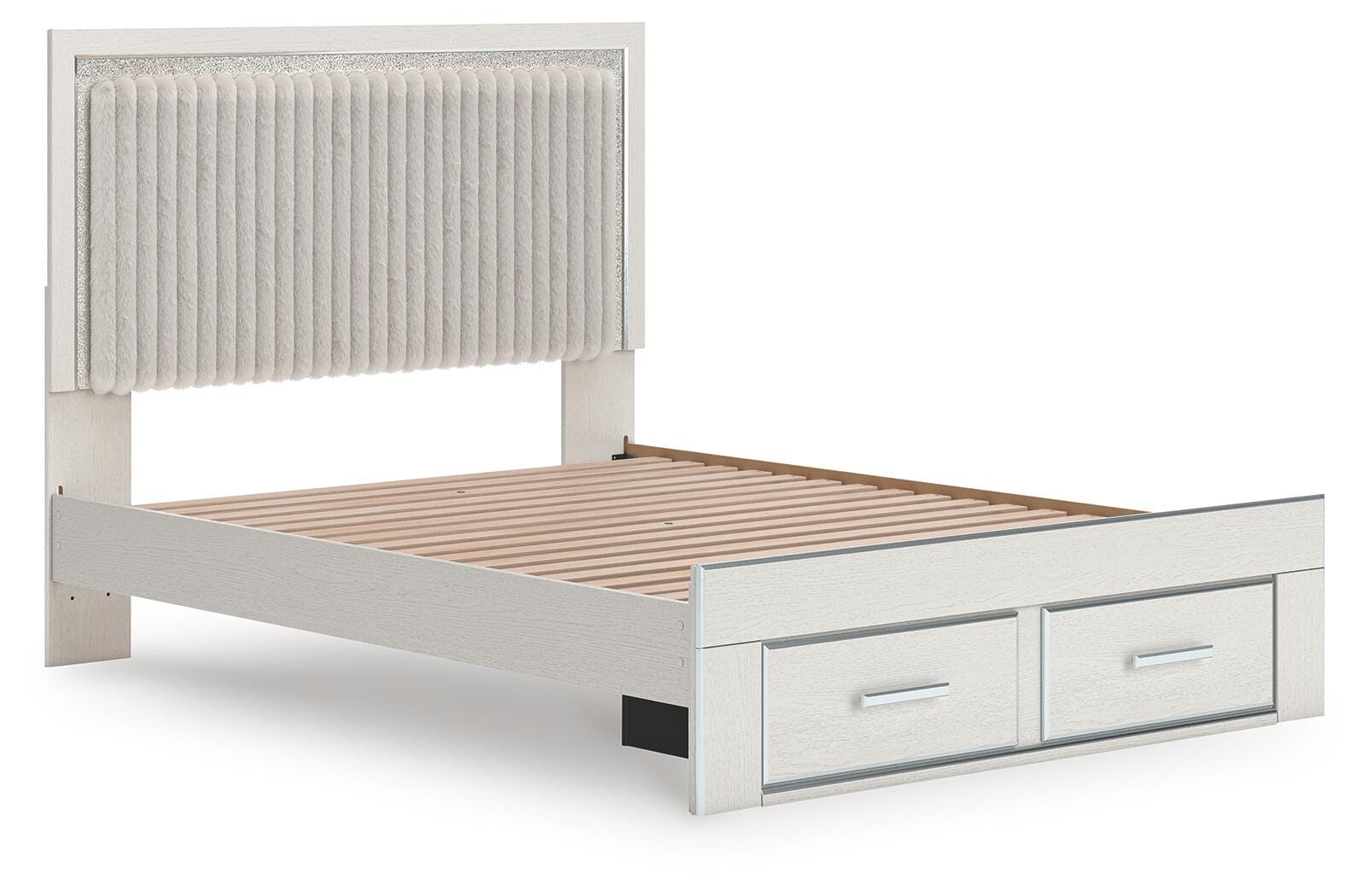 Birmonton Upholstered Panel Platform Storage Bed