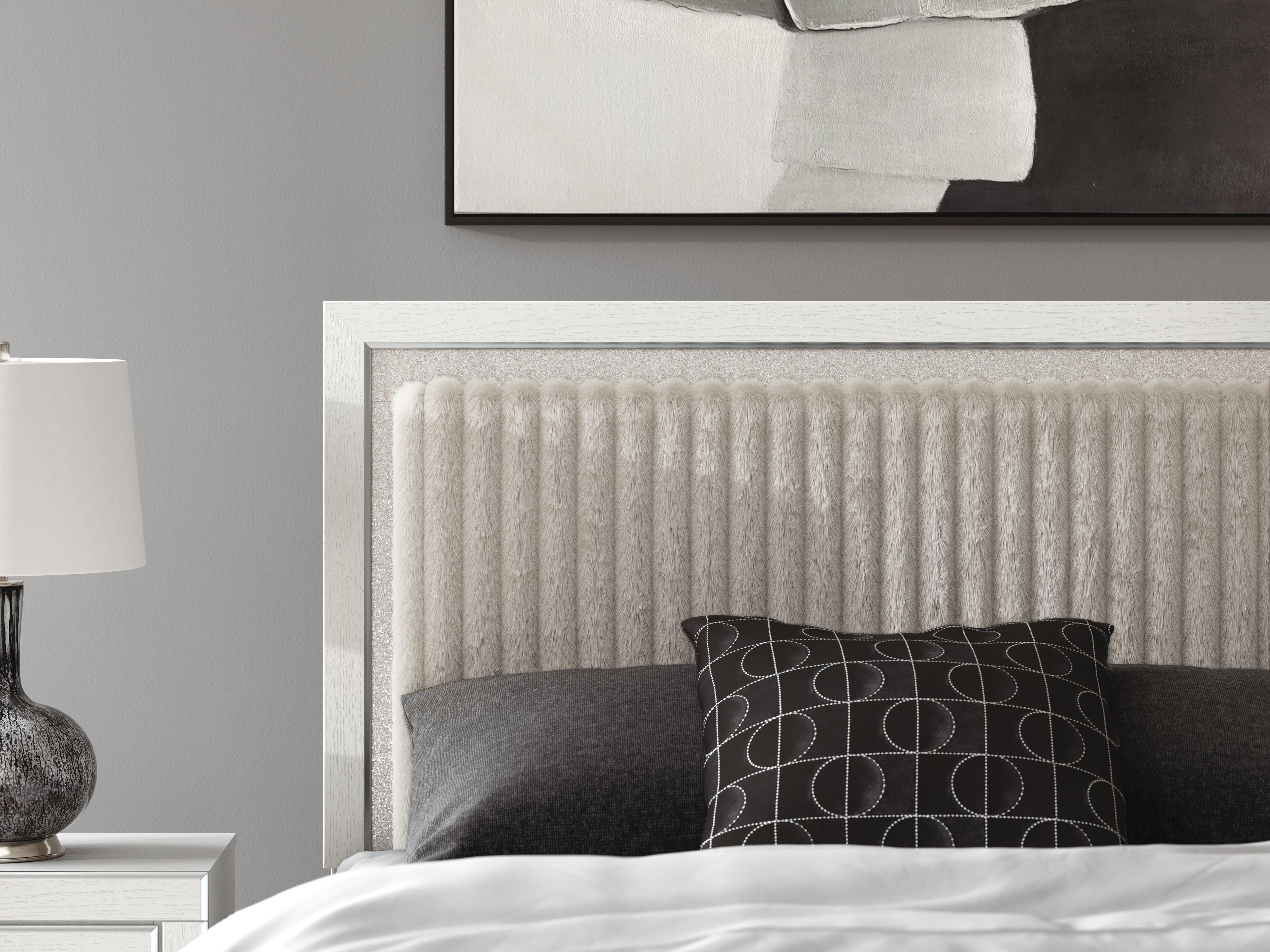 Birmonton Upholstered Panel Platform Storage Bed