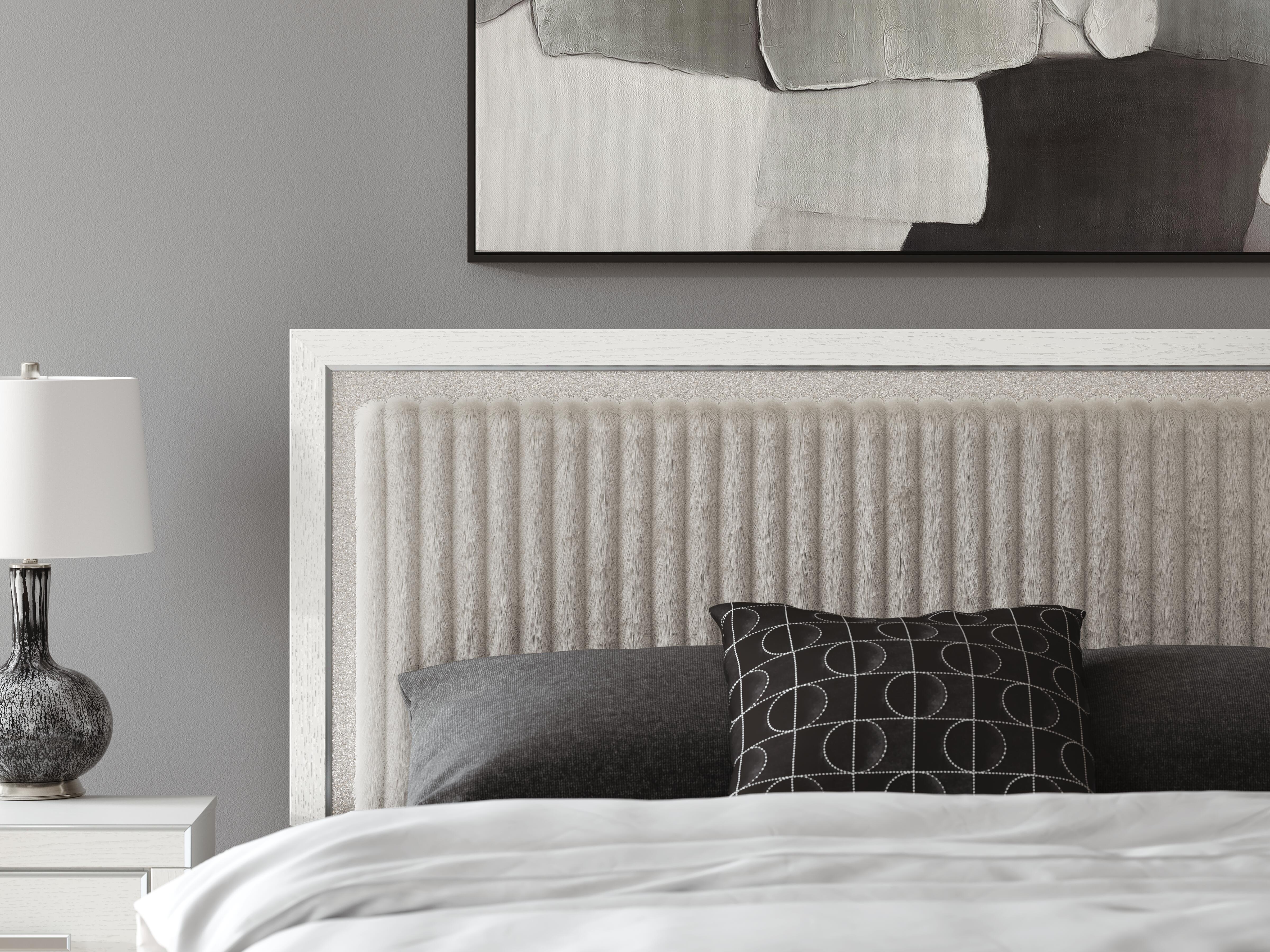 Birmonton Upholstered Panel Platform Storage Bed