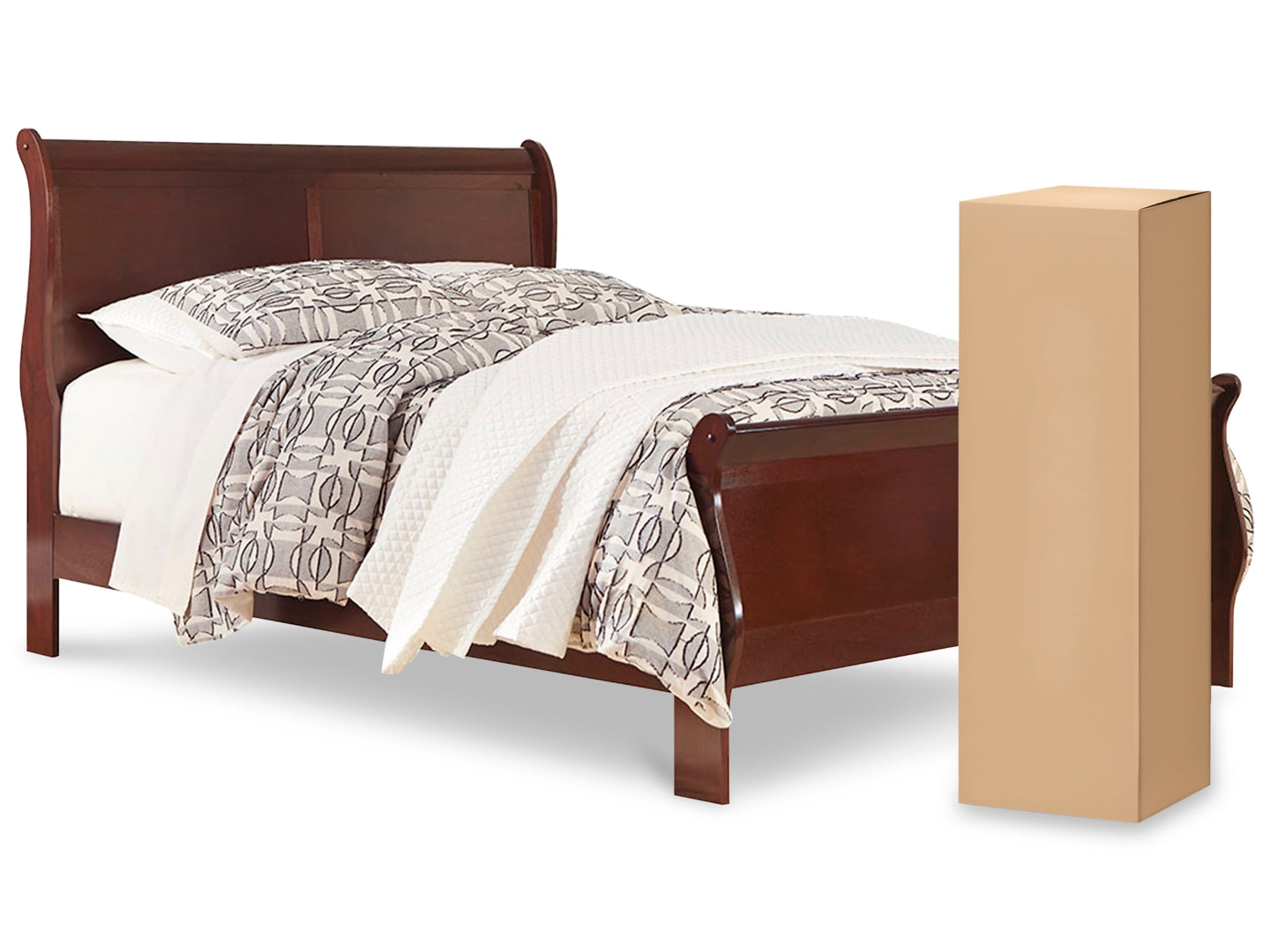 Alisdair Full Sleigh Bed with Mattress