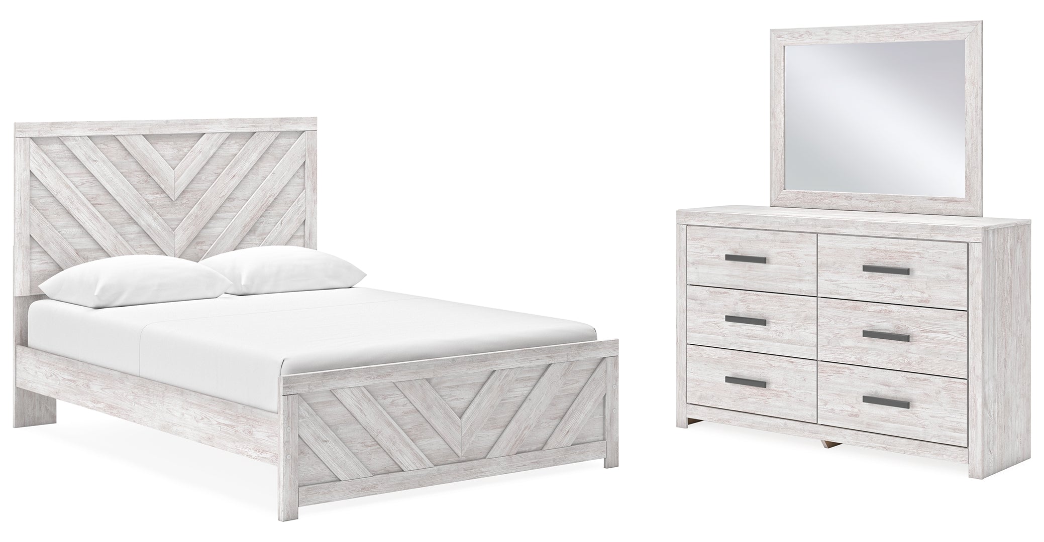 Cayboni White Panel Bedroom Set