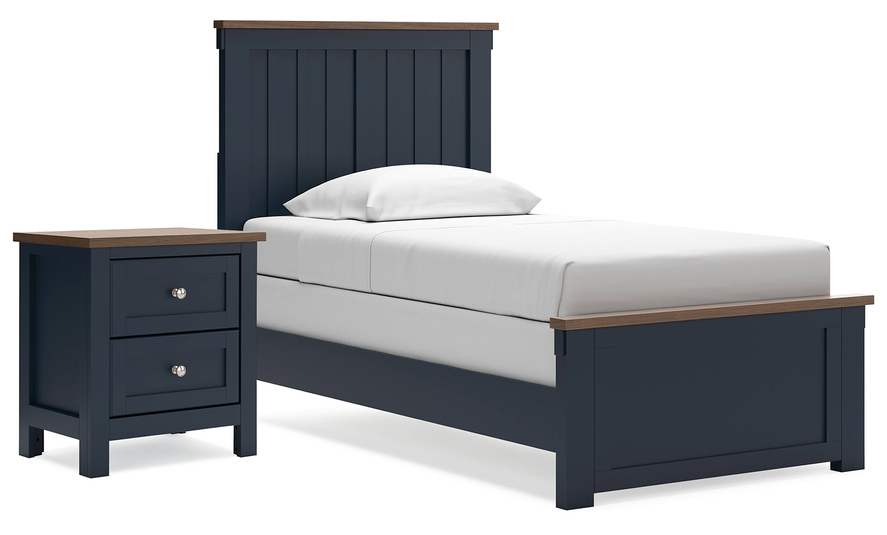 Landocken Blue Panel Bedroom Set