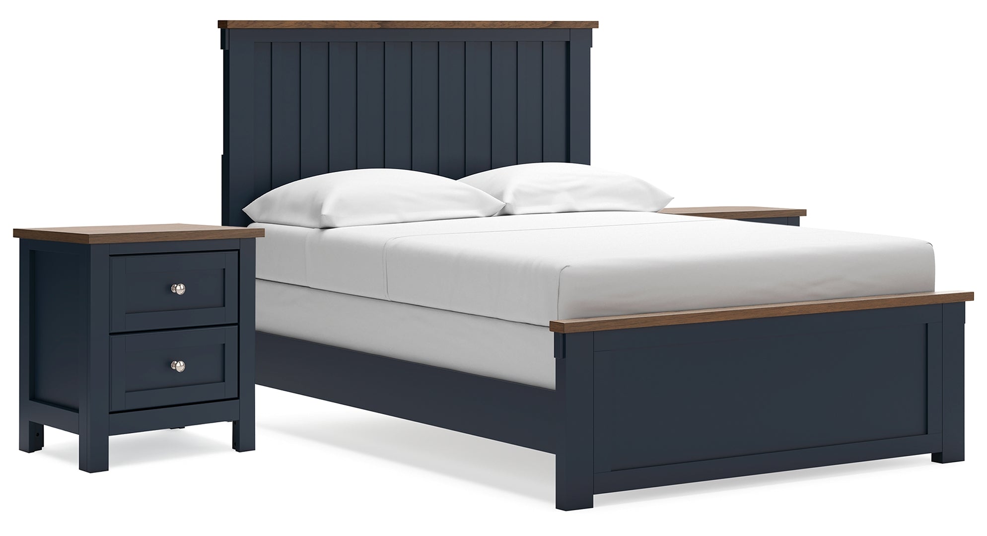 Landocken Blue Panel Bedroom Set