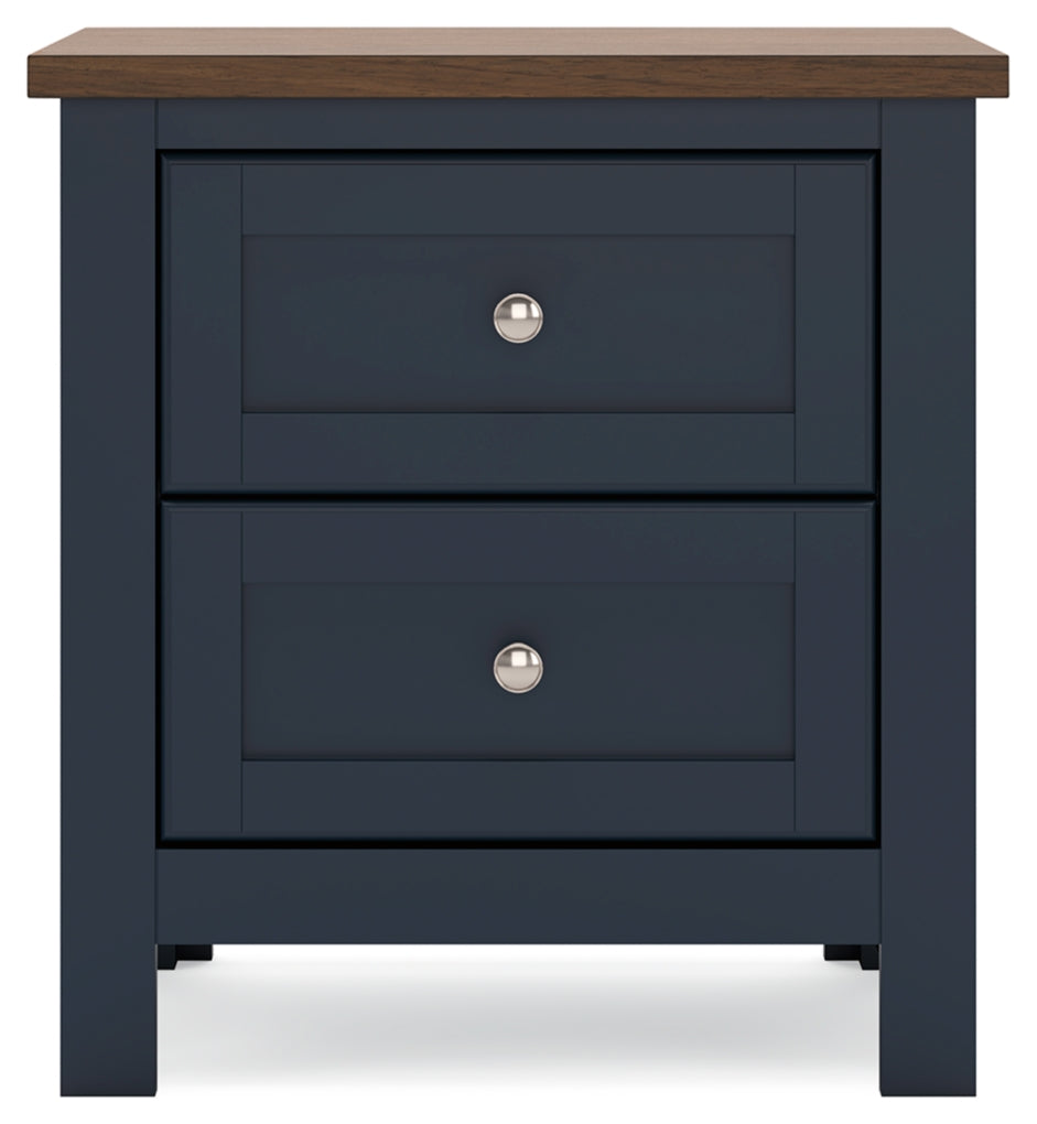 Landocken Two Drawer Night Stand