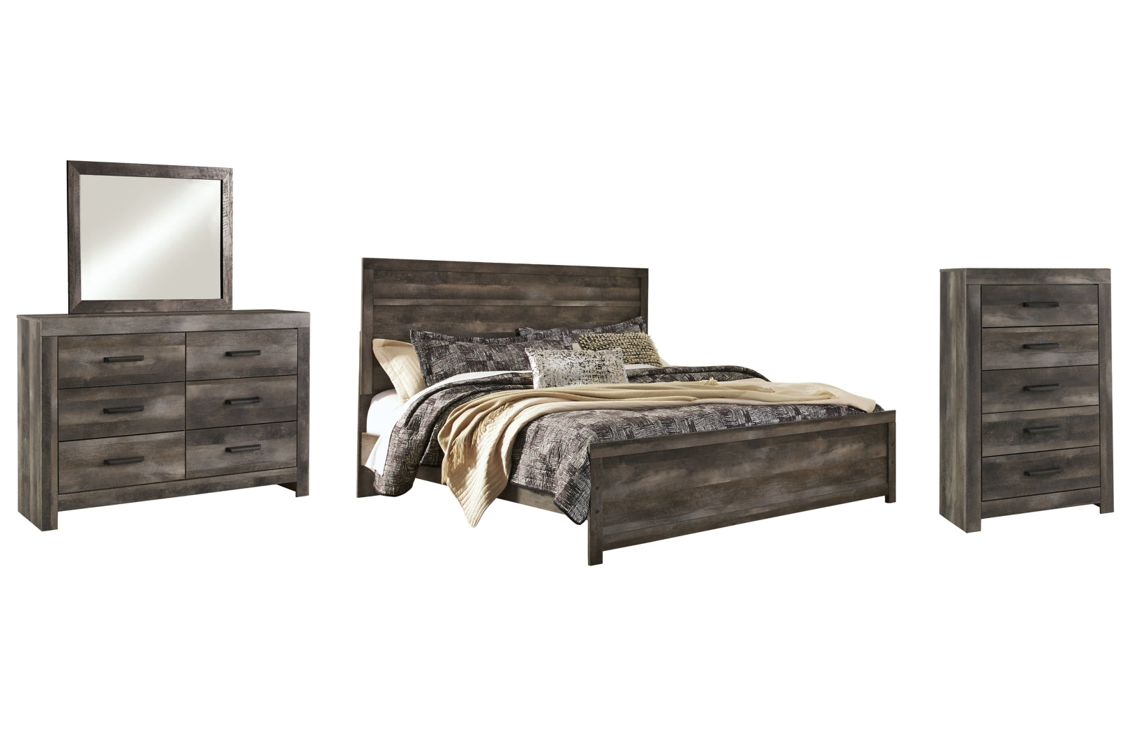 Wynnlow Grey Crossbuck Panel Bedroom Set