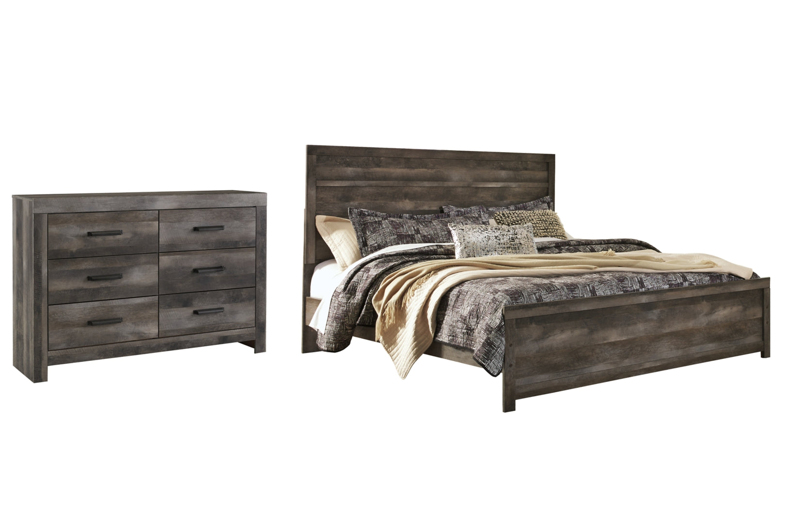 Wynnlow Grey Crossbuck Panel Bedroom Set