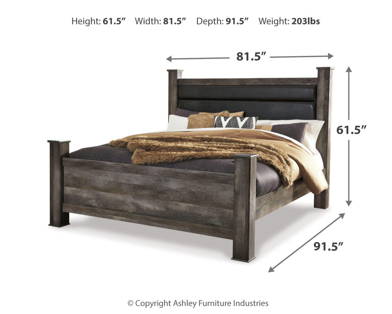 Wynnlow Poster Bed Bedroom Set
