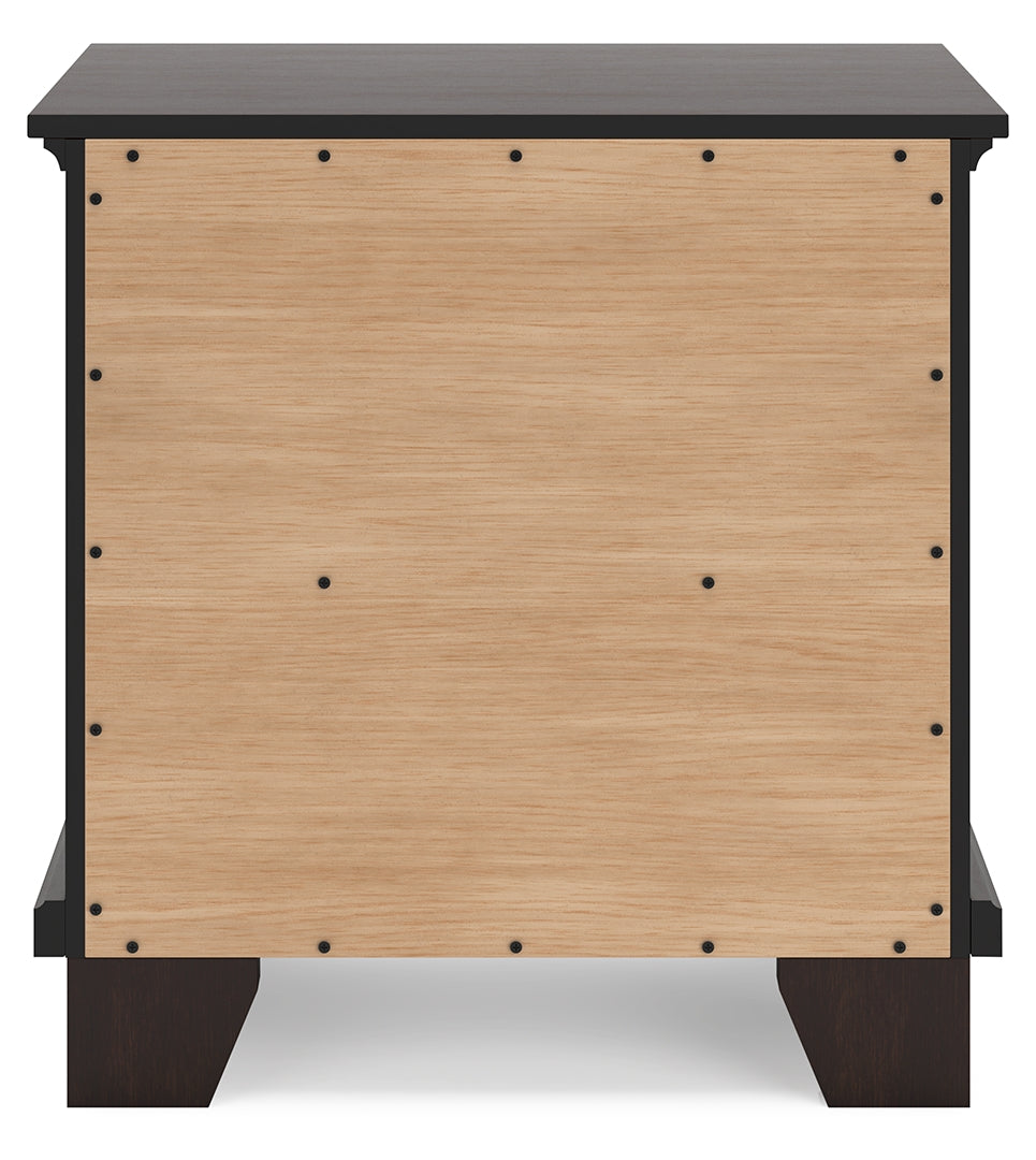 Covetown Two Drawer Night Stand