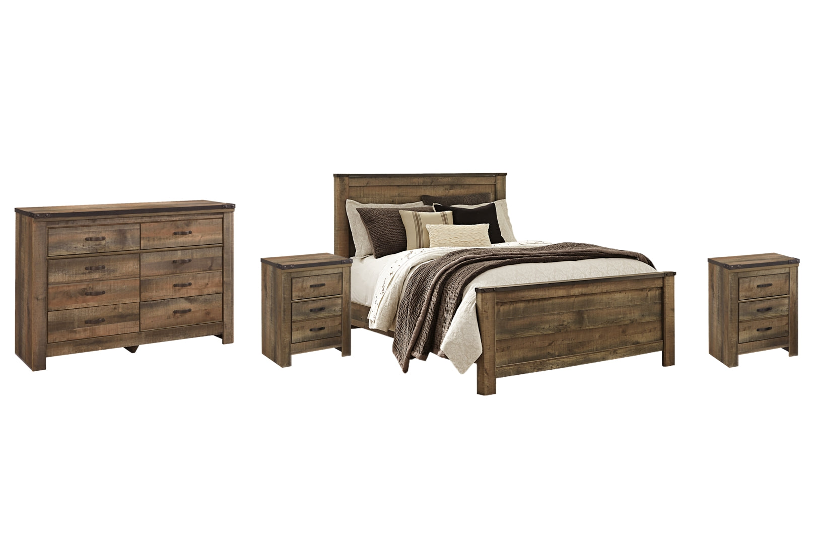 Trinell Brown Panel Bedroom Set