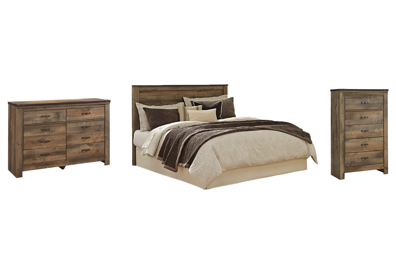 Trinell Brown Panel Bedroom Set