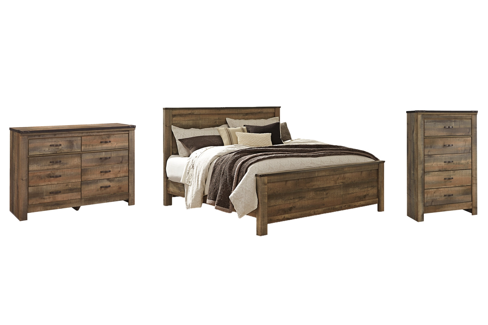 Trinell Brown Panel Bedroom Set