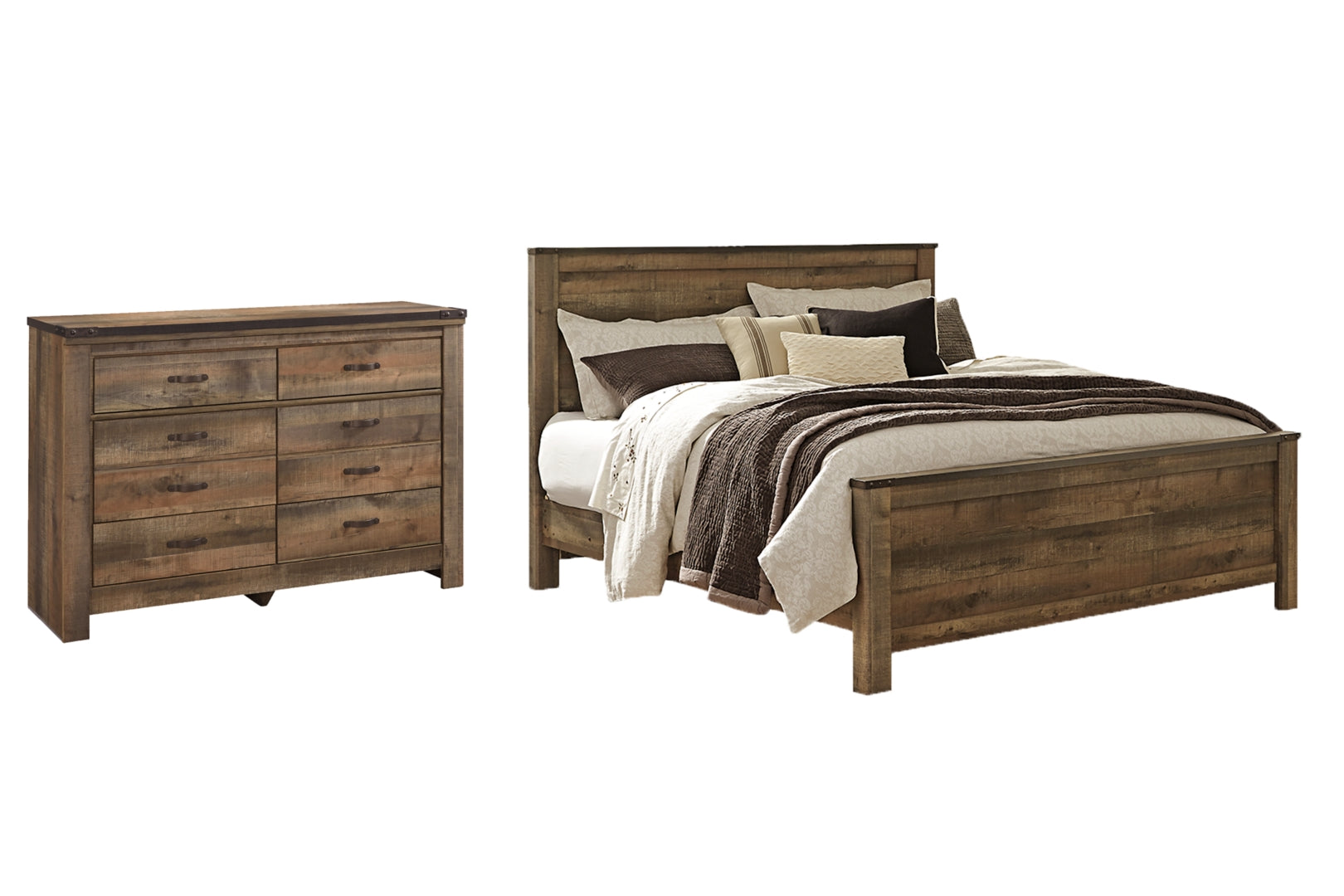 Trinell Brown Panel Bedroom Set