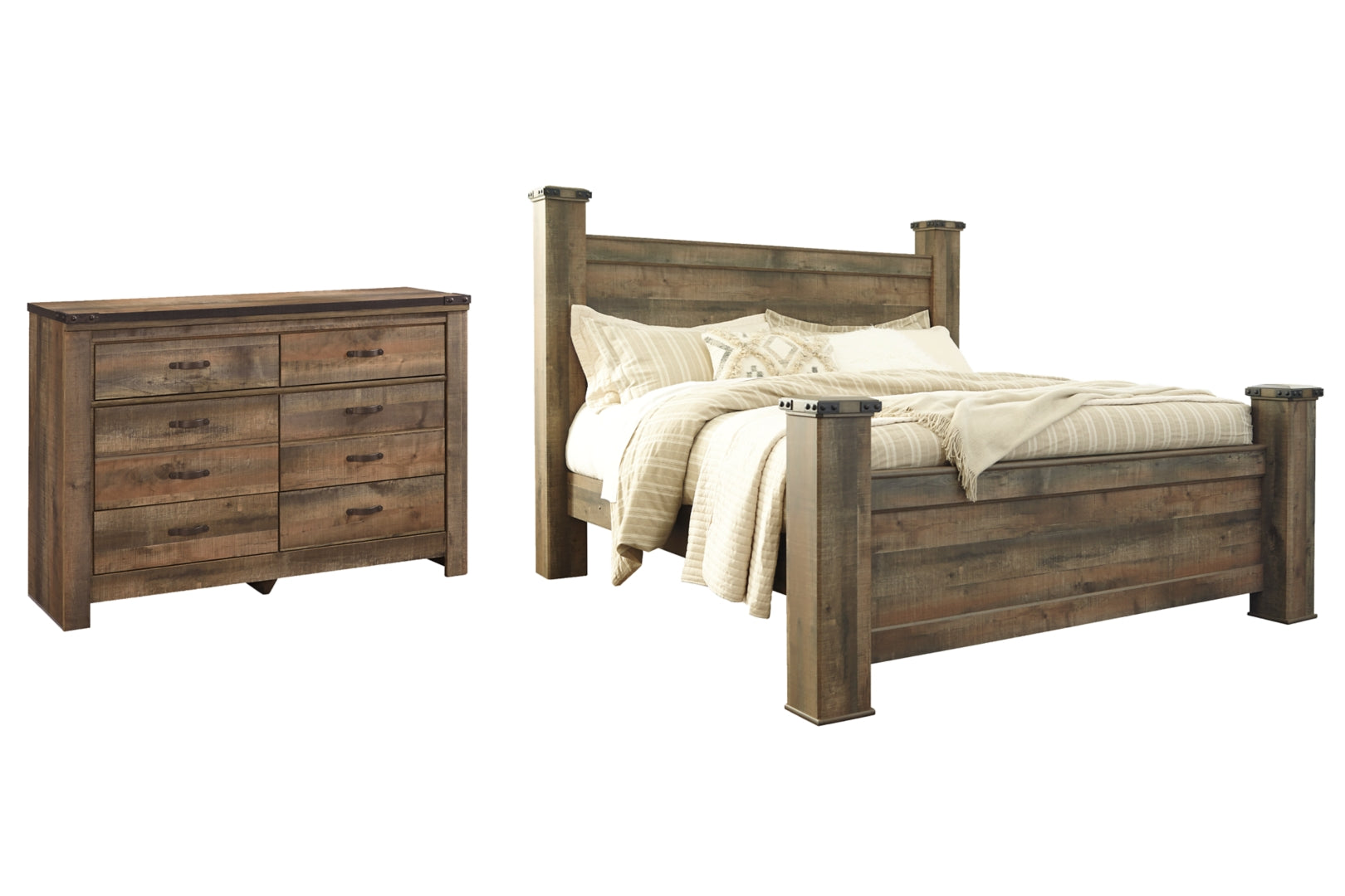 Trinell Brown Panel Bedroom Set