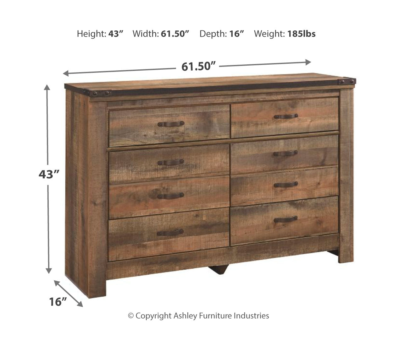 Trinell Brown Panel Bedroom Set