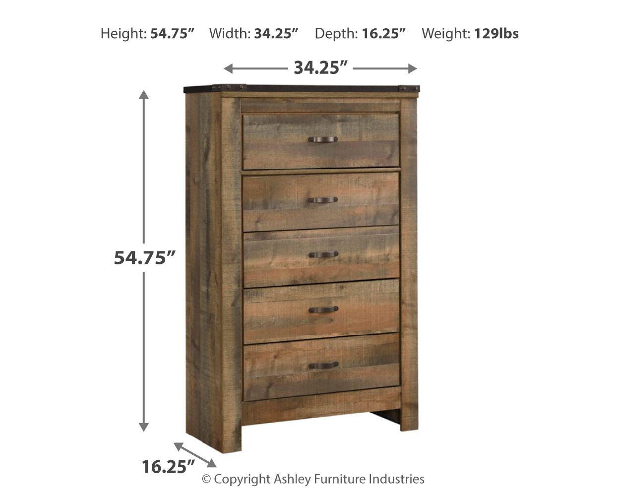 Trinell Panel Headboard Bed Bedroom Set