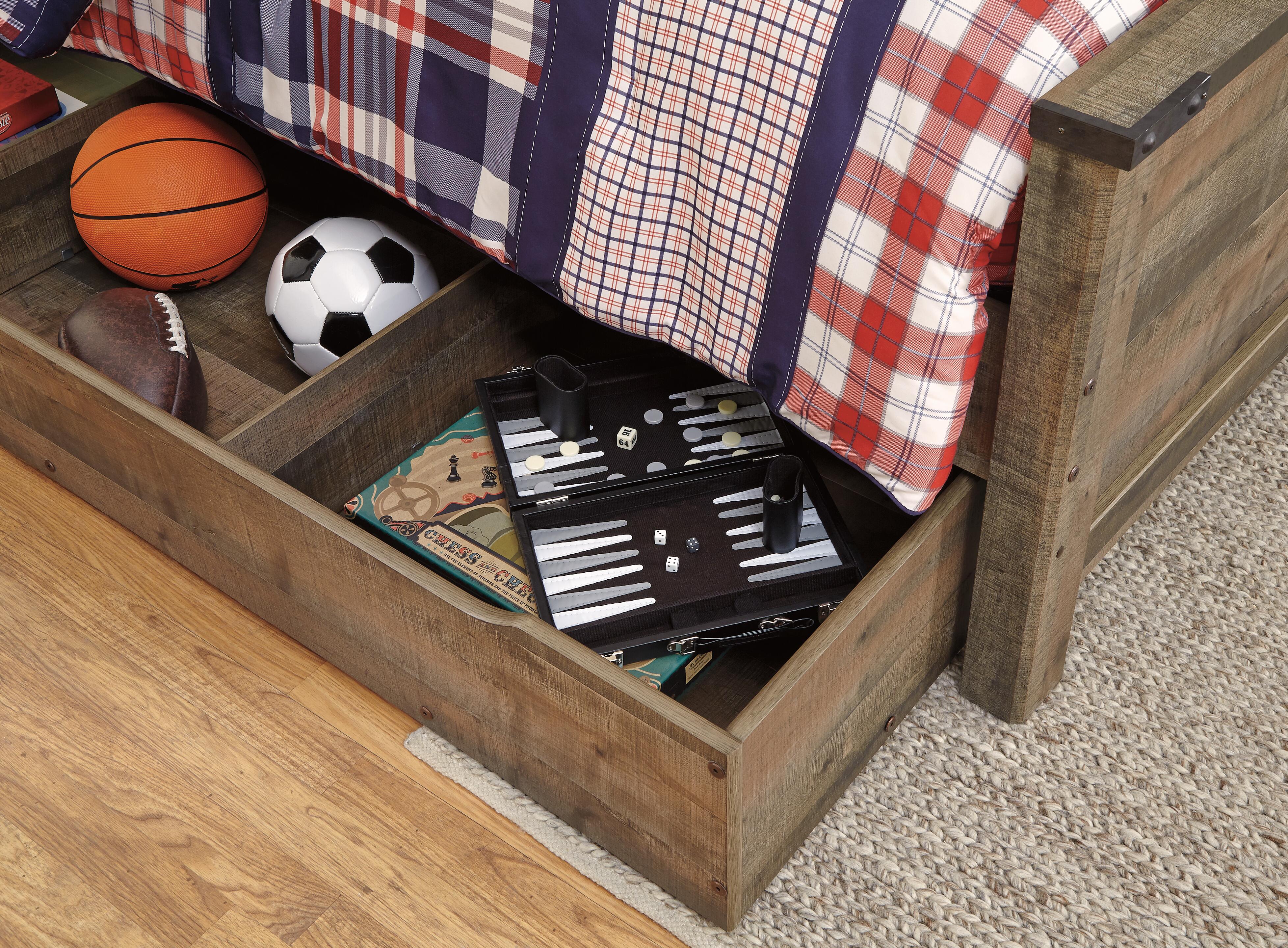 Trinell Bookcase Bed with 1 Large Storage Drawer