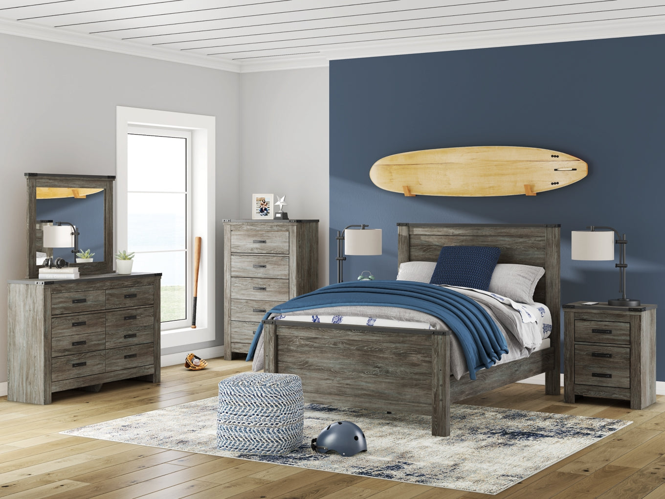 Frandern Six Drawer Dresser