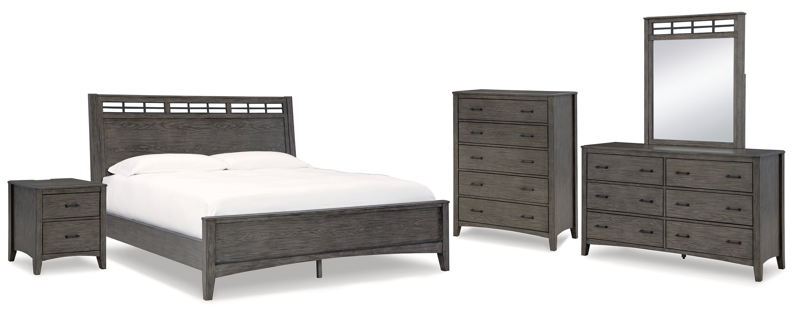 Montillan Grey Panel Bedroom Set