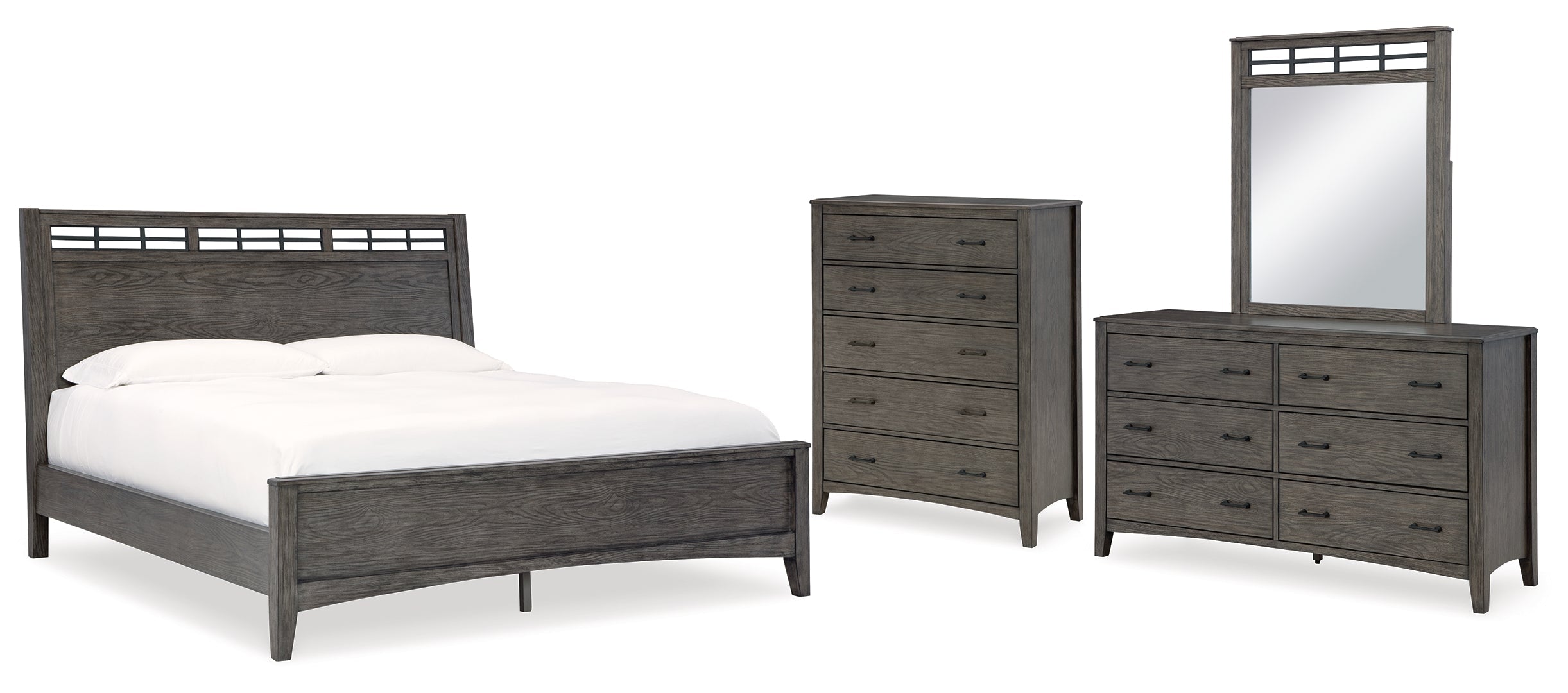 Montillan Grey Panel Bedroom Set