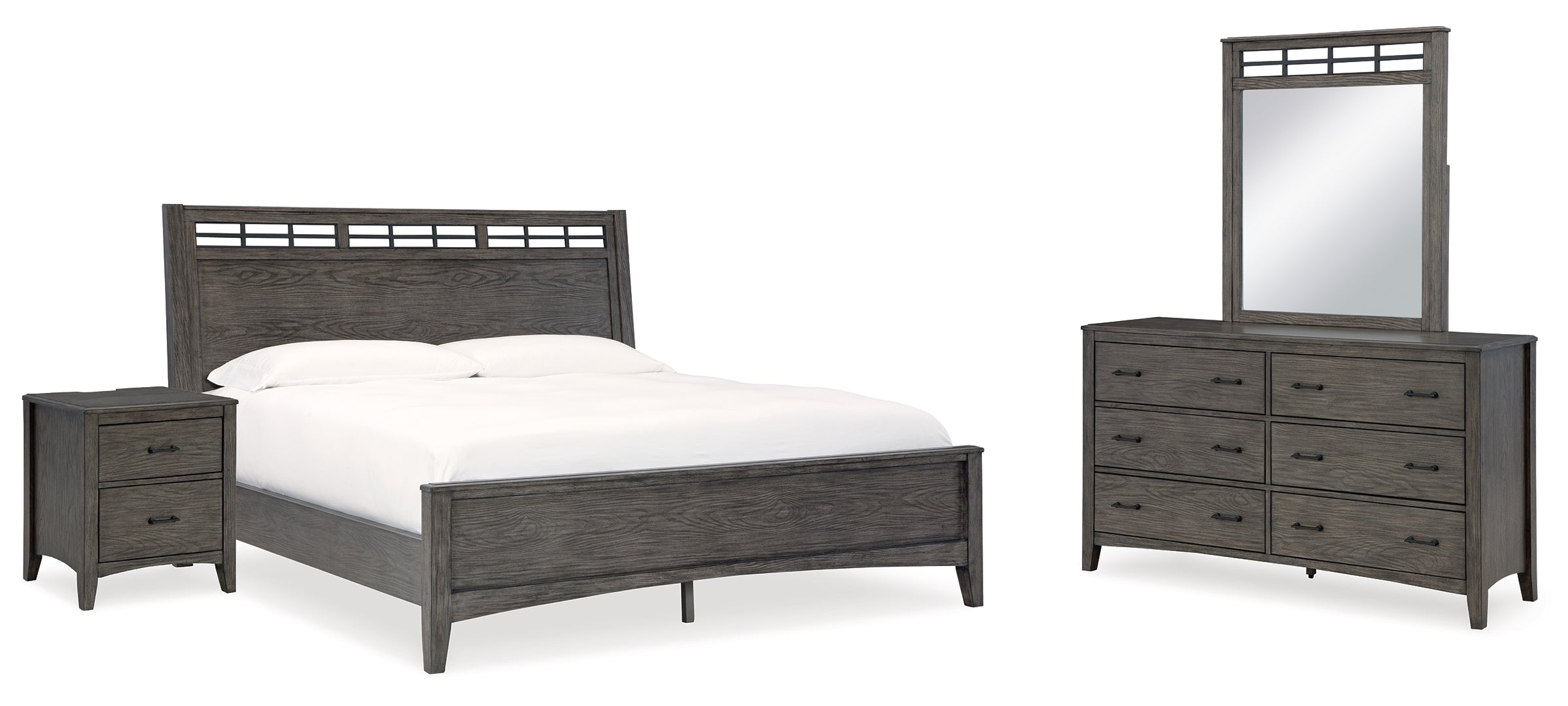 Montillan Grey Panel Bedroom Set