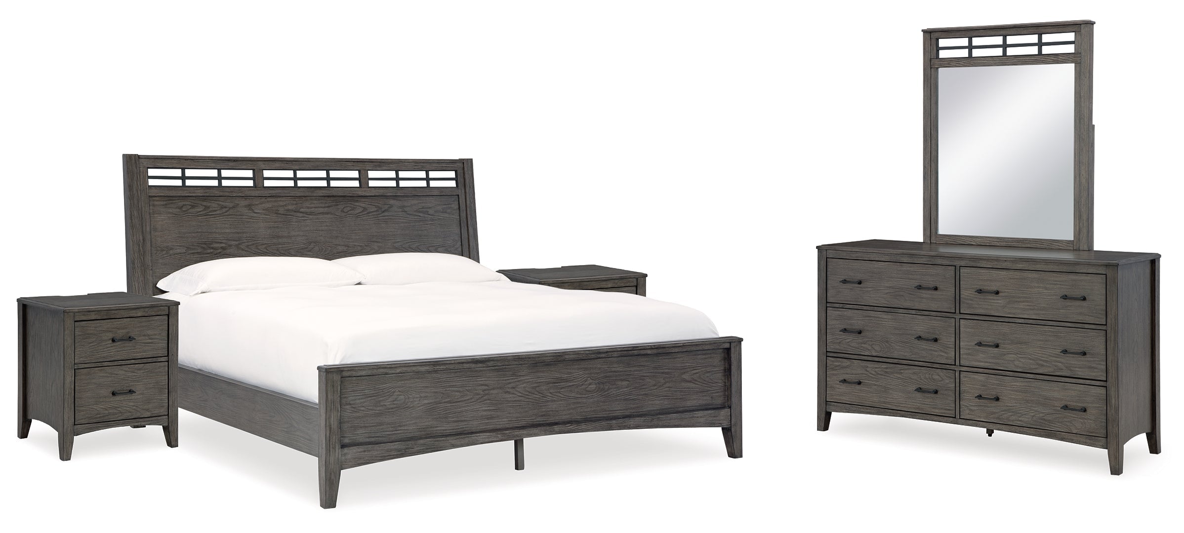 Montillan Grey Panel Bedroom Set