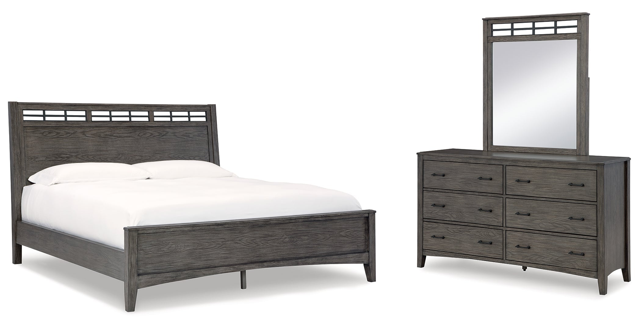 Montillan Grey Panel Bedroom Set