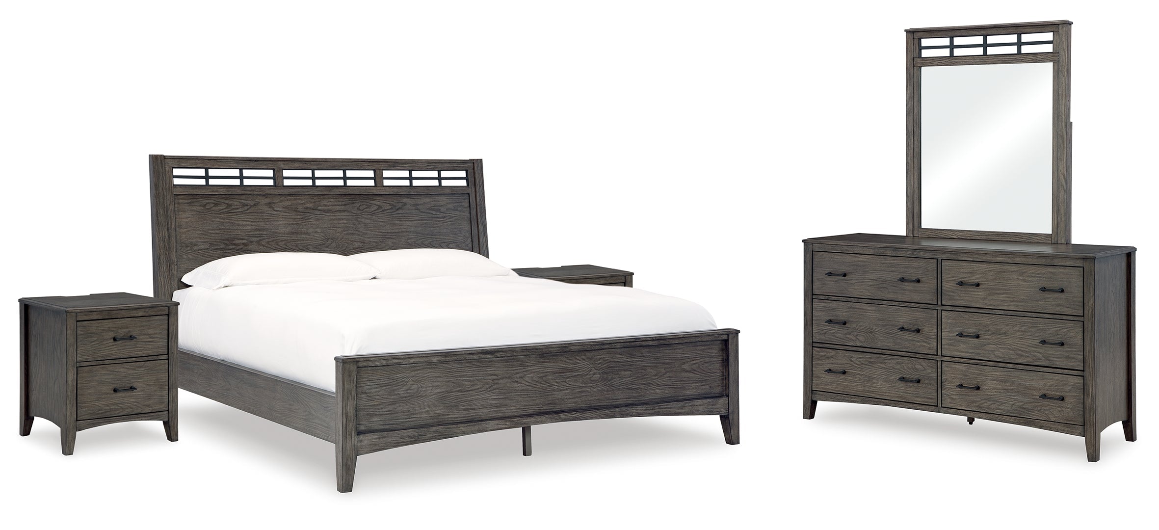 Montillan Grey Panel Bedroom Set