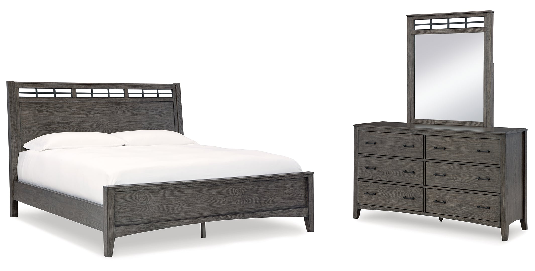 Montillan Grey Panel Bedroom Set