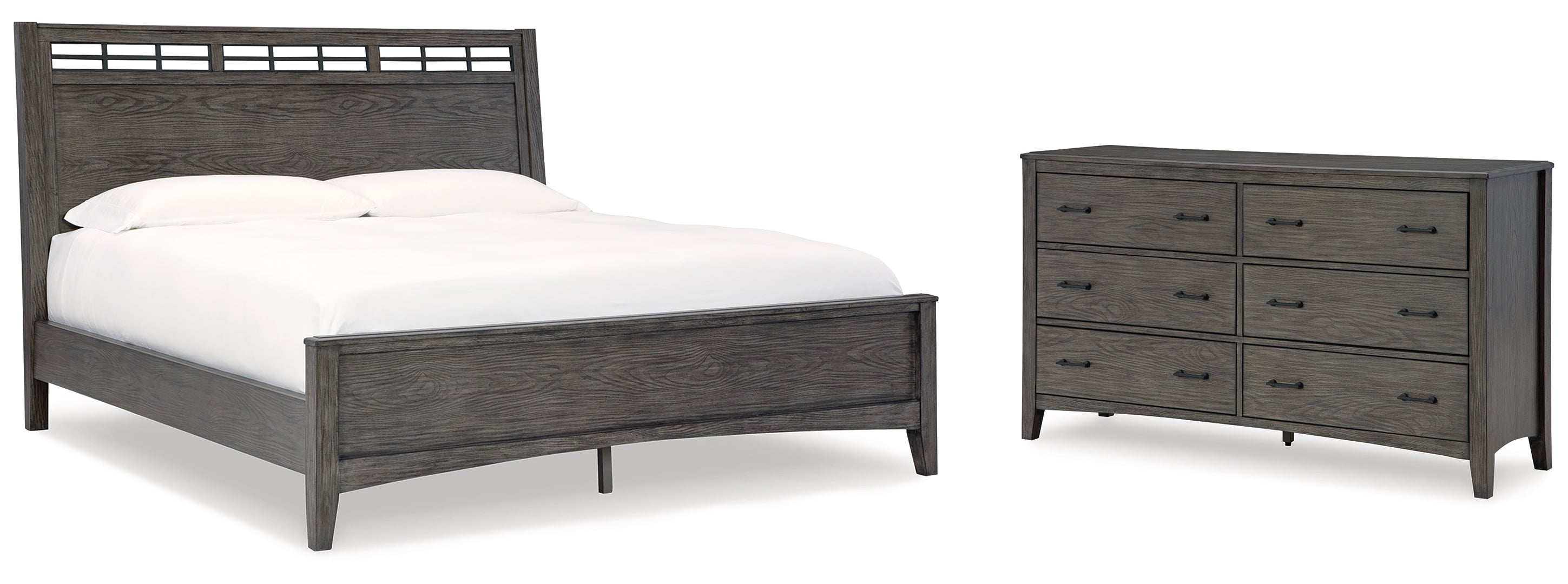 Montillan Grey Panel Bedroom Set