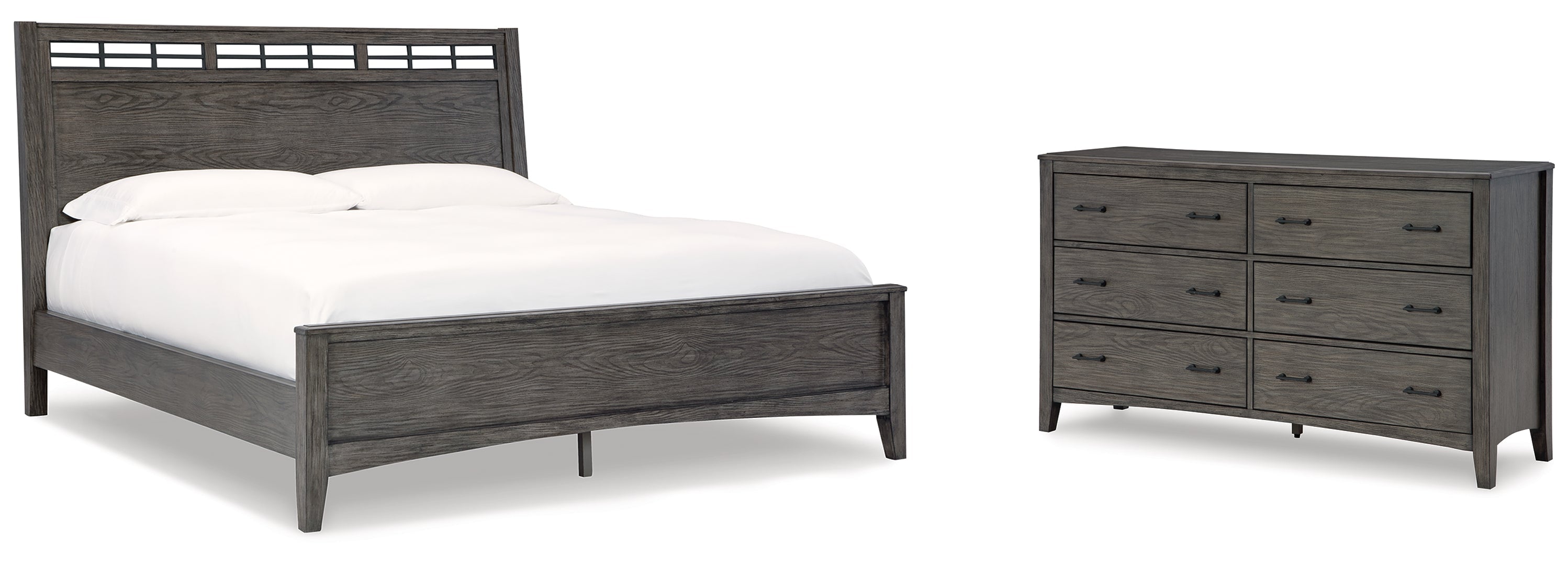 Montillan Grey Panel Bedroom Set