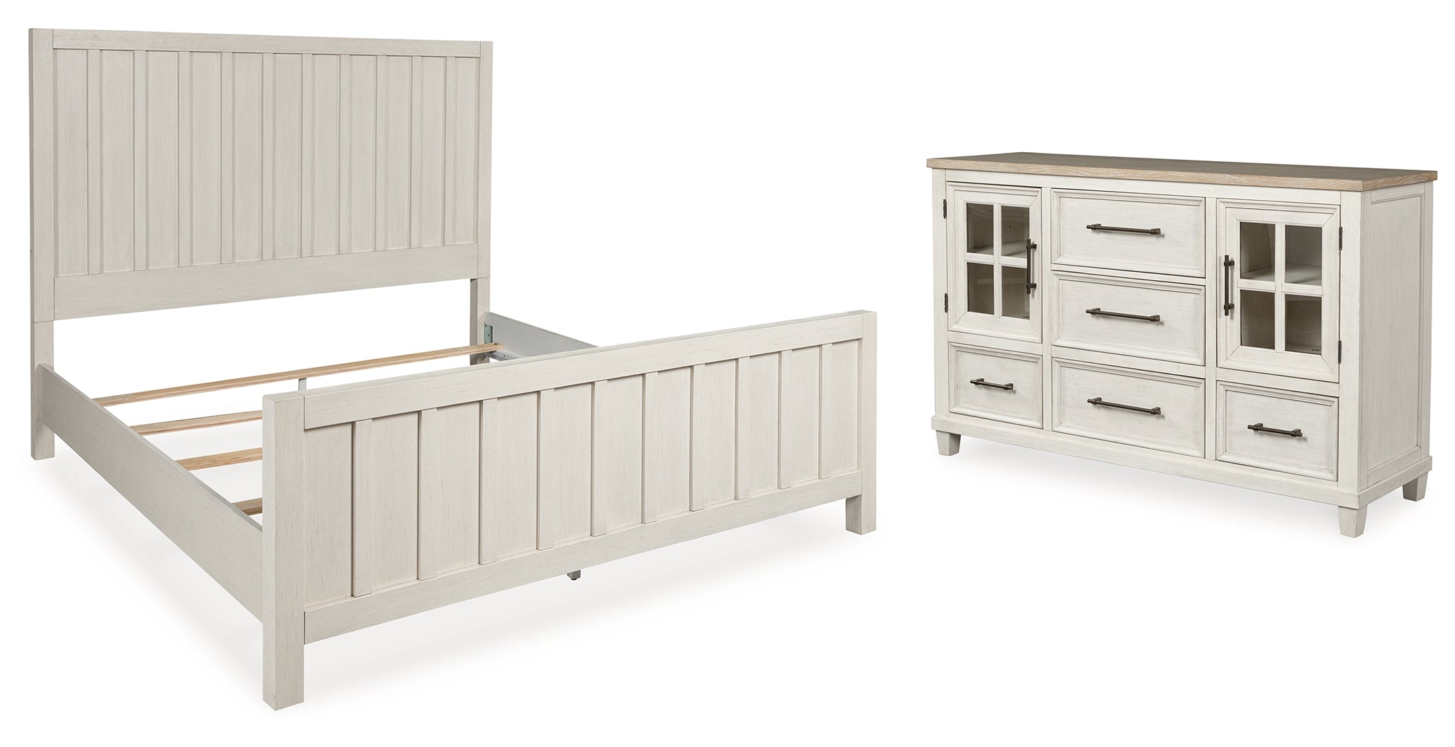 Shaybrock Beige Panel Bedroom Set