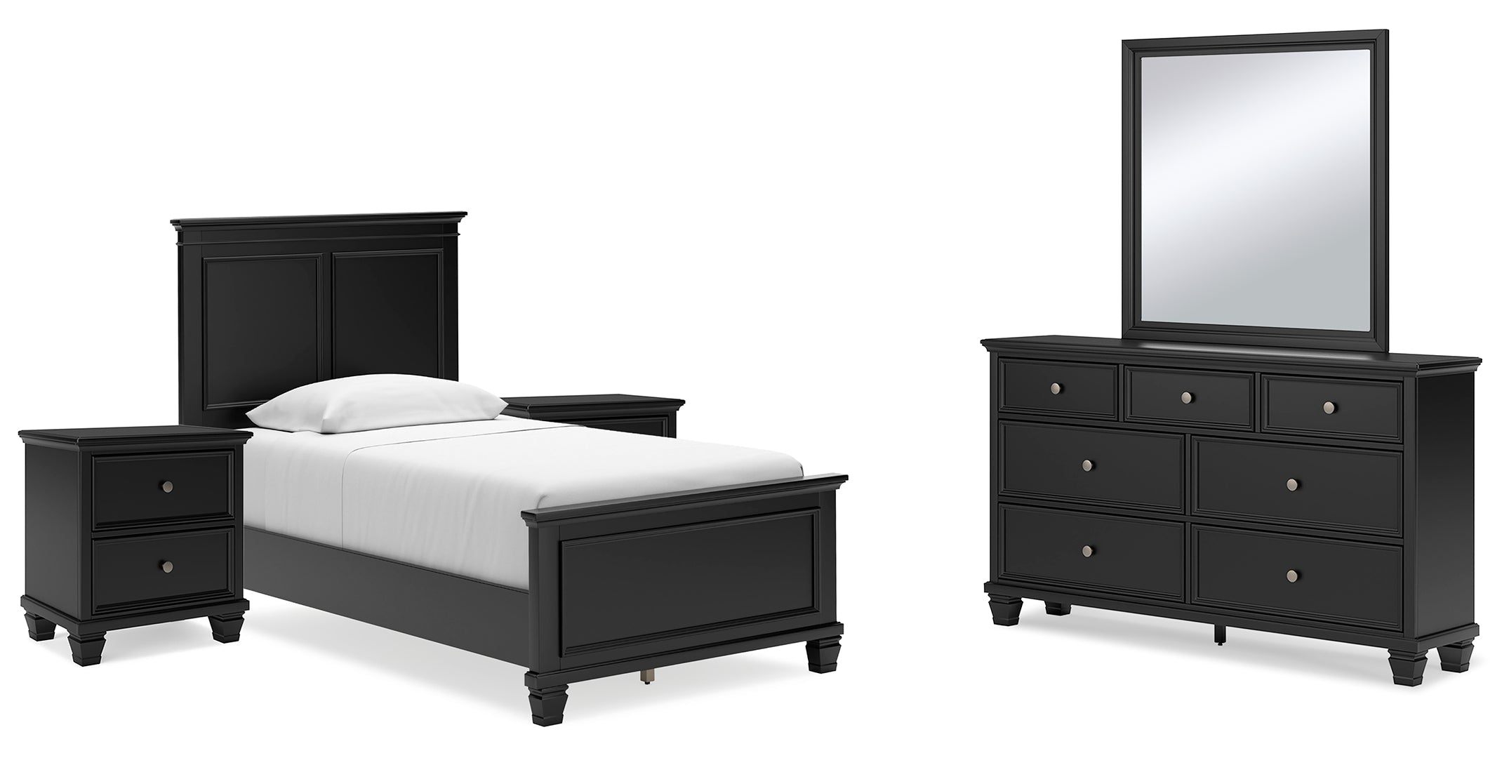 Lanolee Grey Panel Bedroom Set