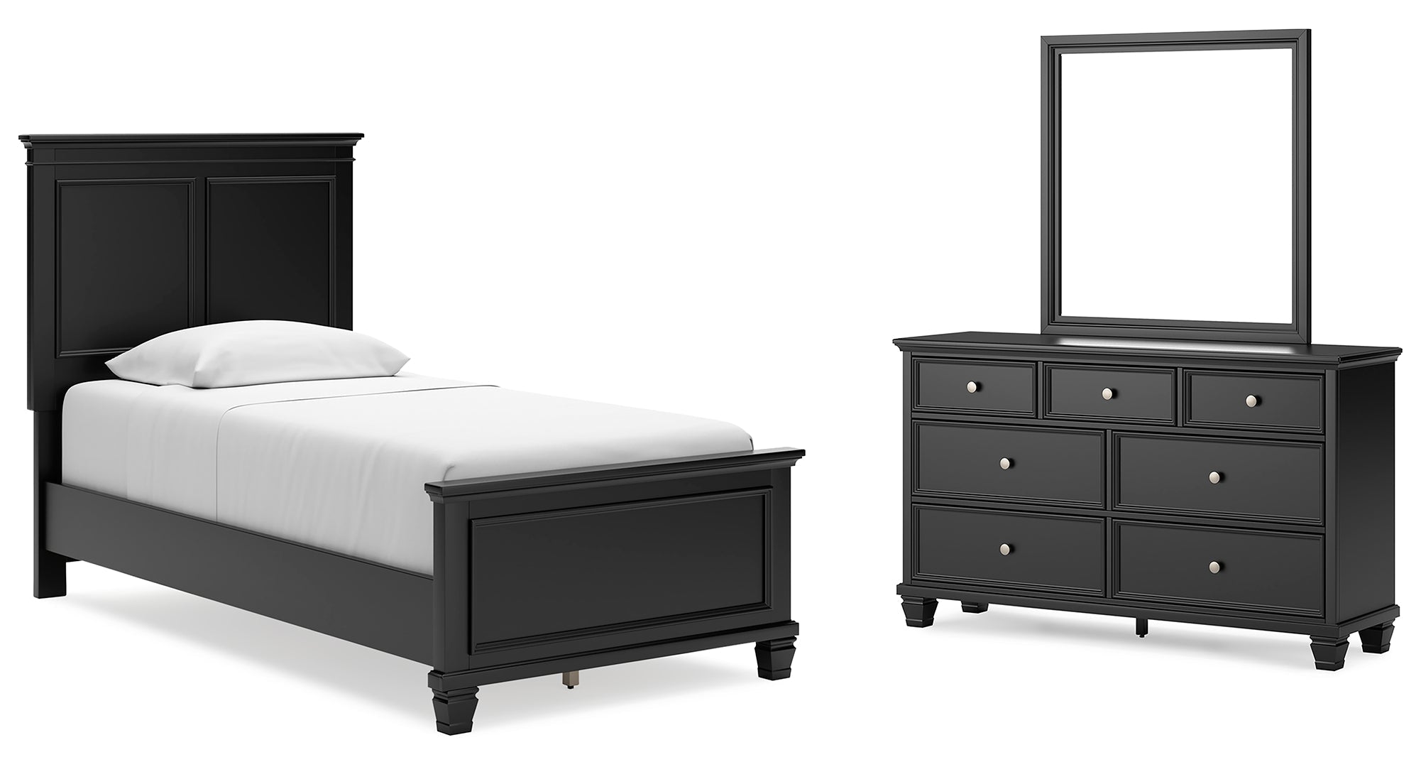 Lanolee Grey Panel Bedroom Set