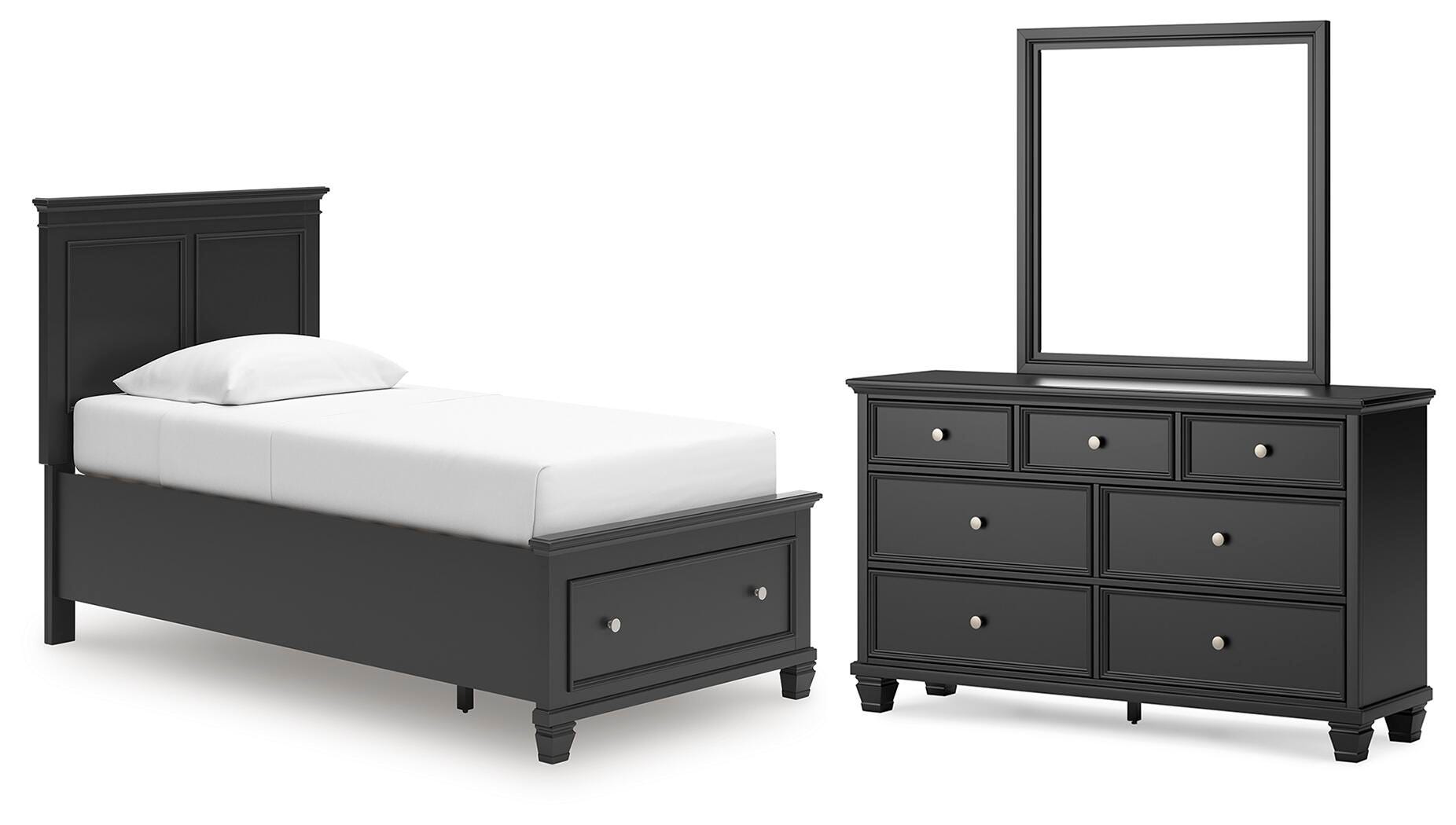 Lanolee Panel Storage Bed Bedroom Set