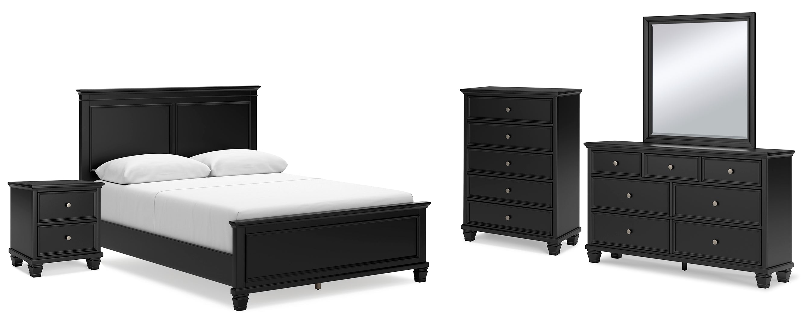 Lanolee Grey Panel Bedroom Set