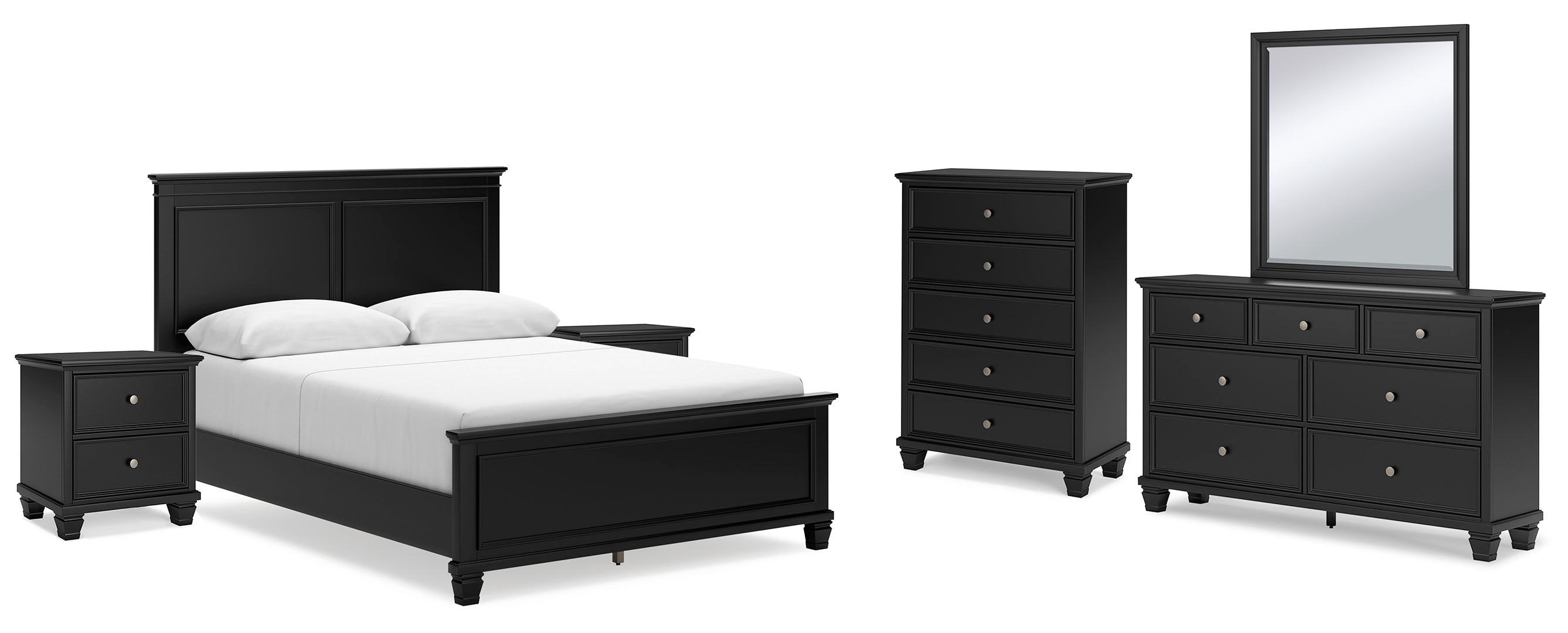 Lanolee Grey Panel Bedroom Set