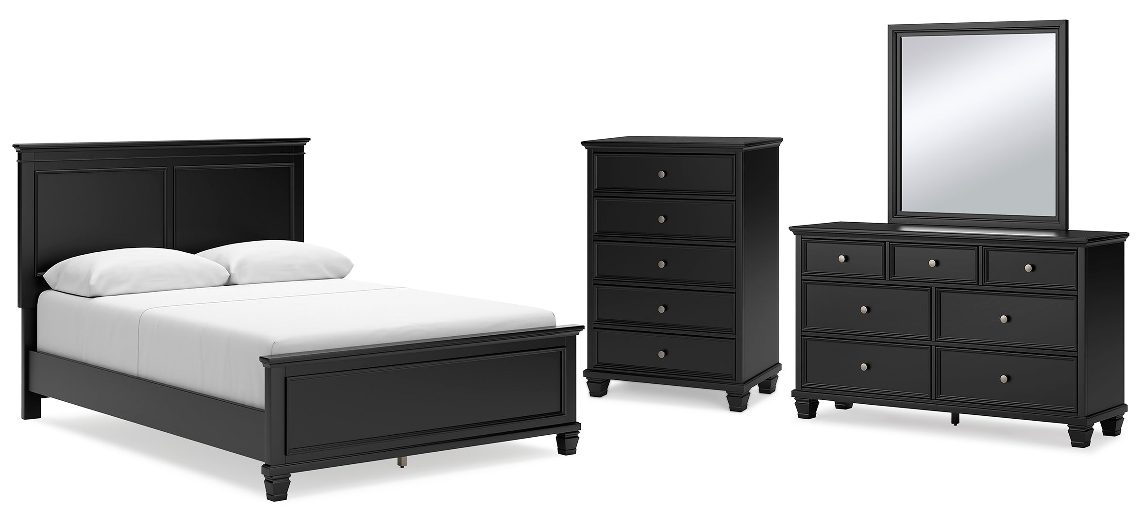 Lanolee Grey Panel Bedroom Set