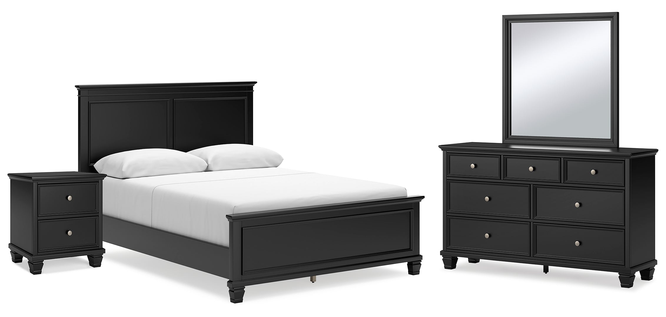 Lanolee Grey Panel Bedroom Set