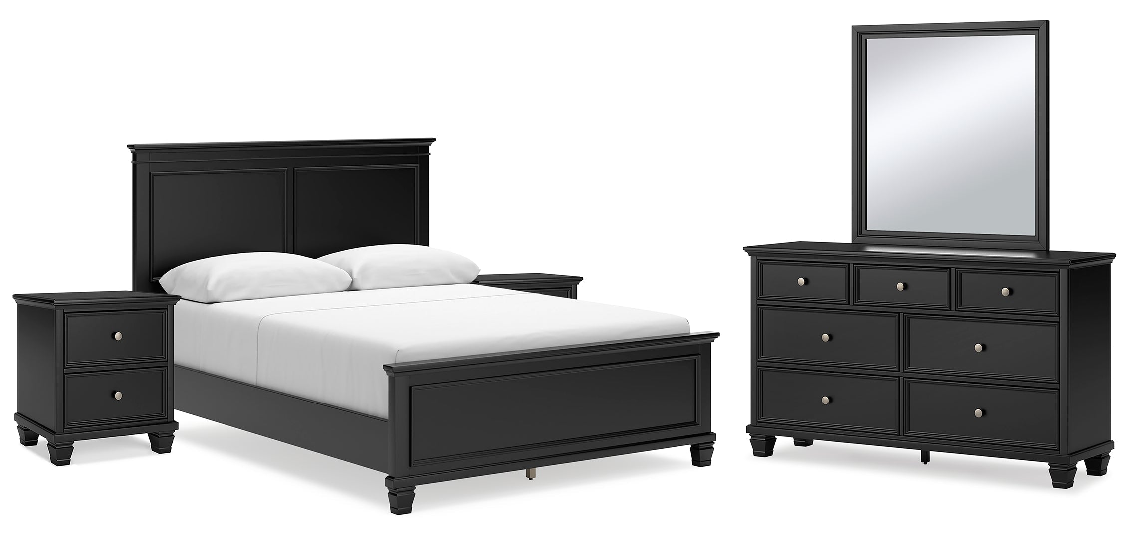 Lanolee Grey Panel Bedroom Set