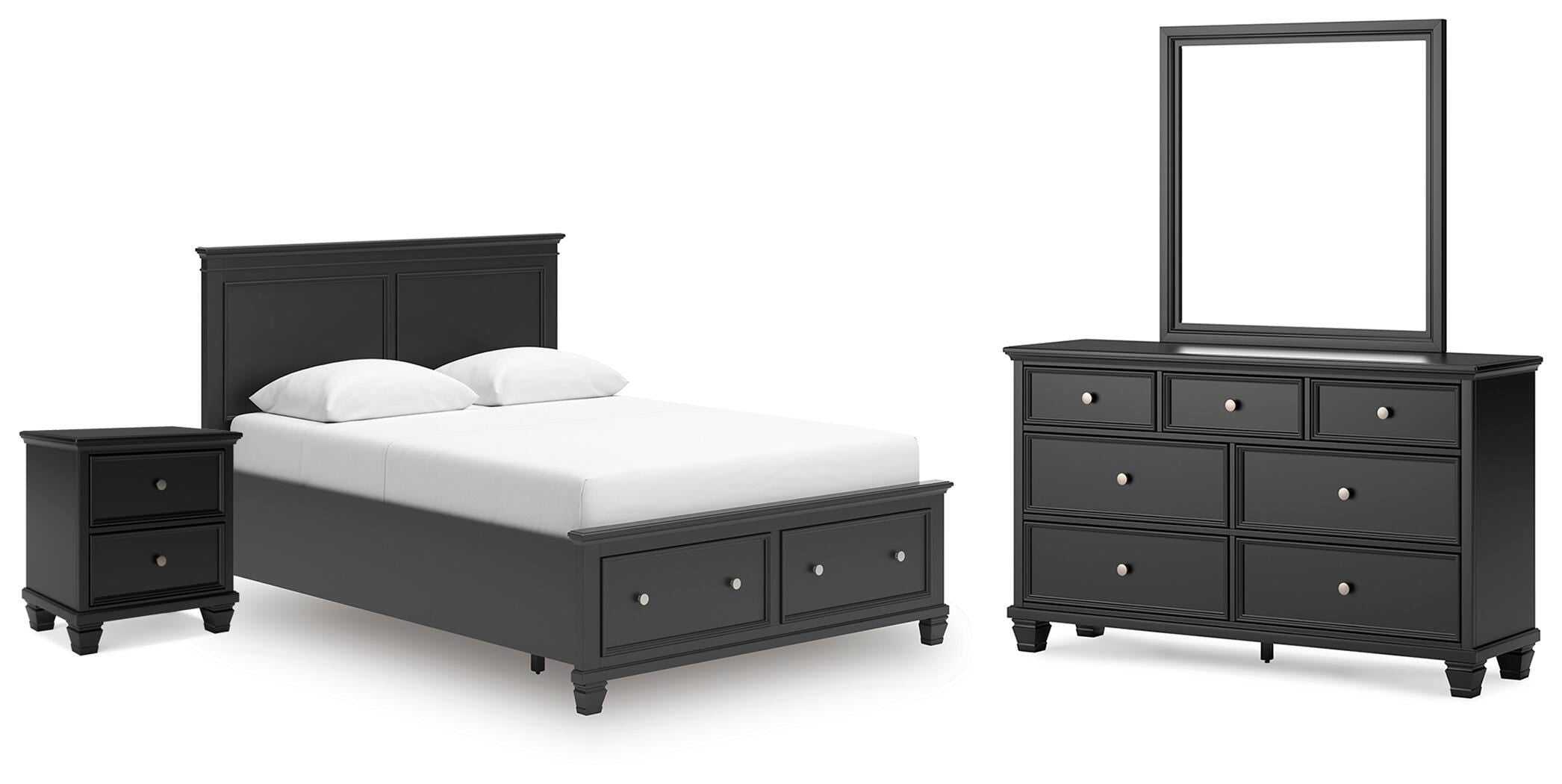 Lanolee Panel Storage Bed Bedroom Set