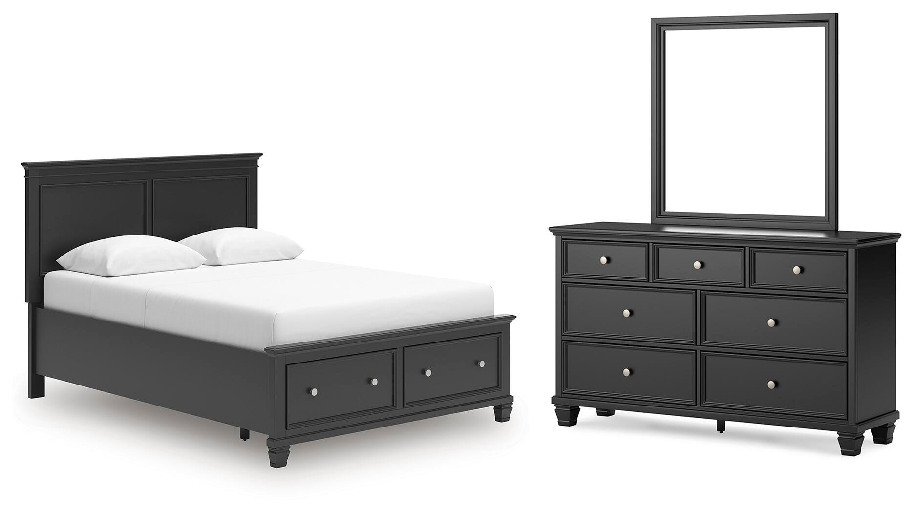 Lanolee Panel Storage Bed Bedroom Set