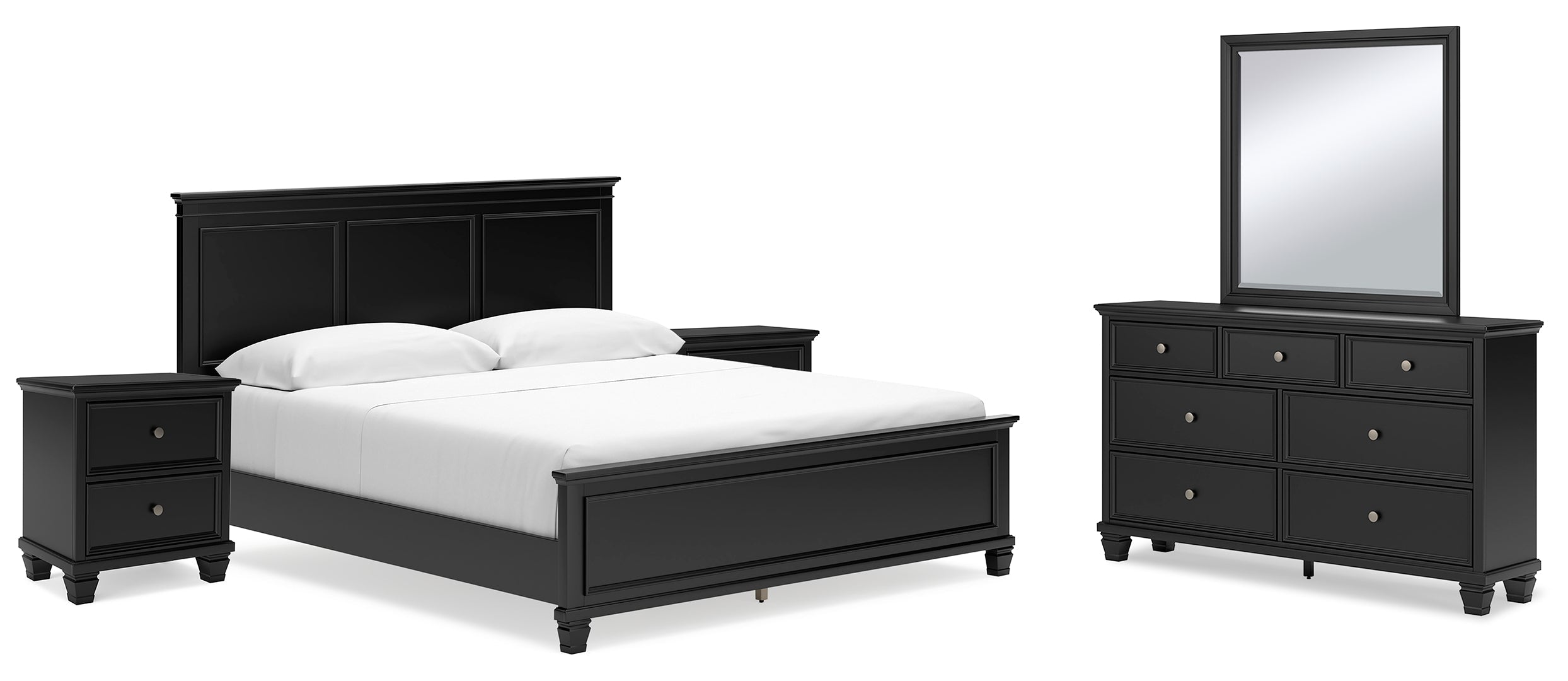 Lanolee Grey Panel Bedroom Set