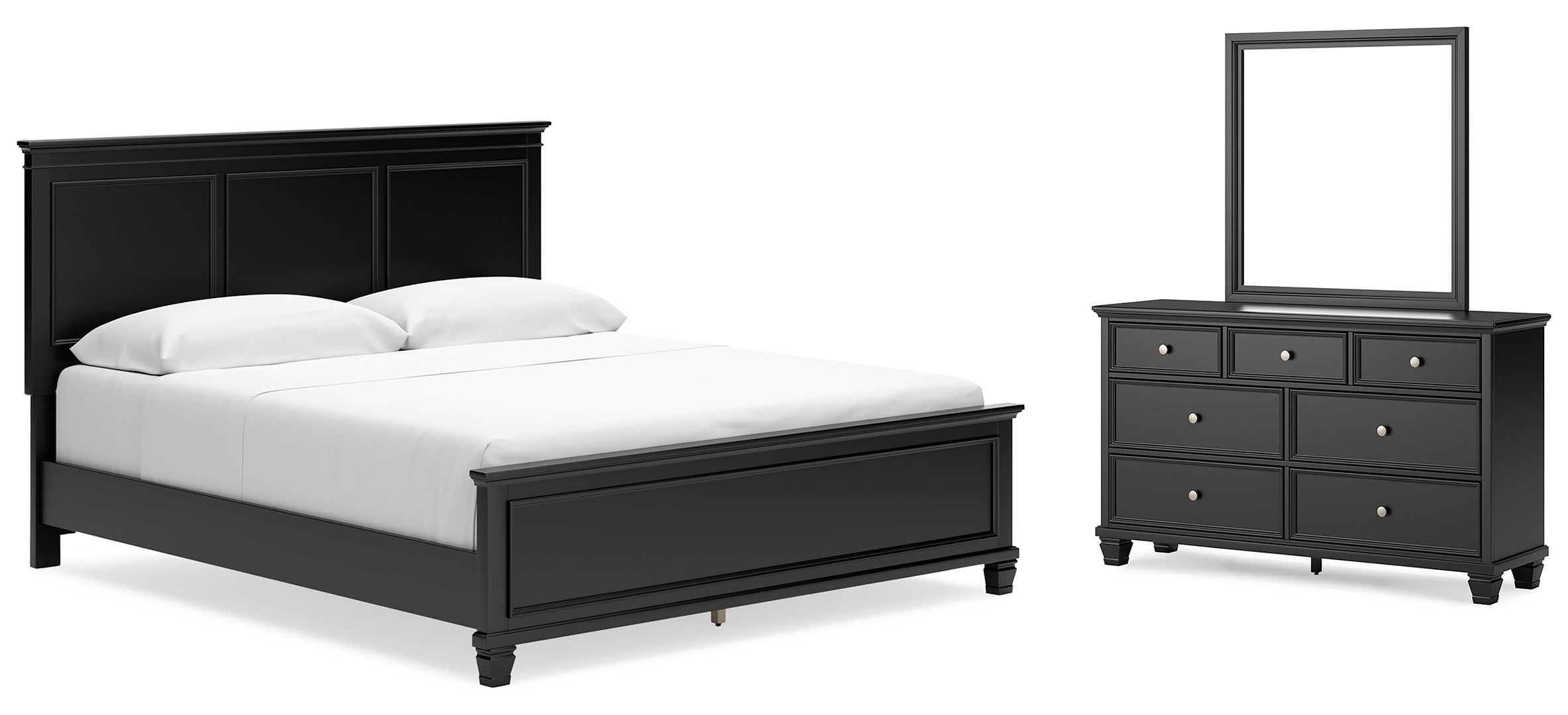 Lanolee Grey Panel Bedroom Set