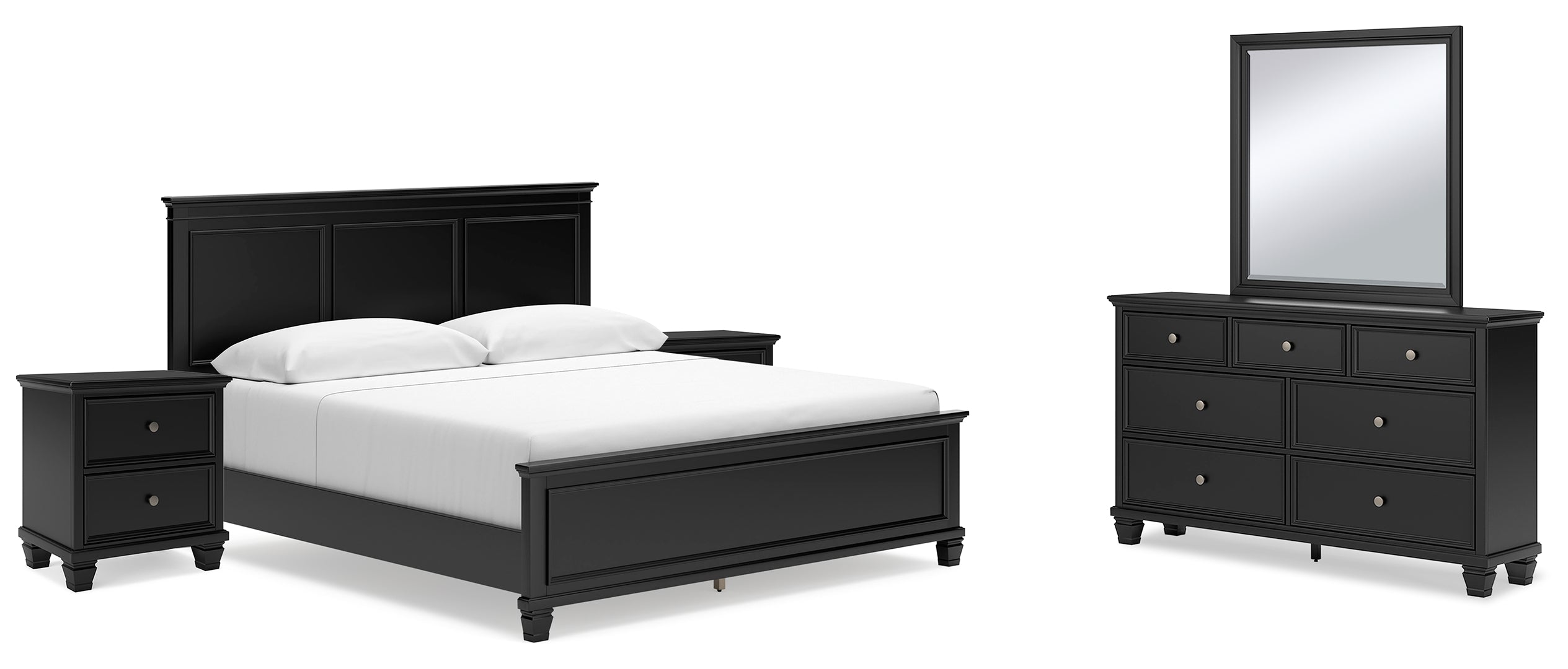 Lanolee Grey Panel Bedroom Set