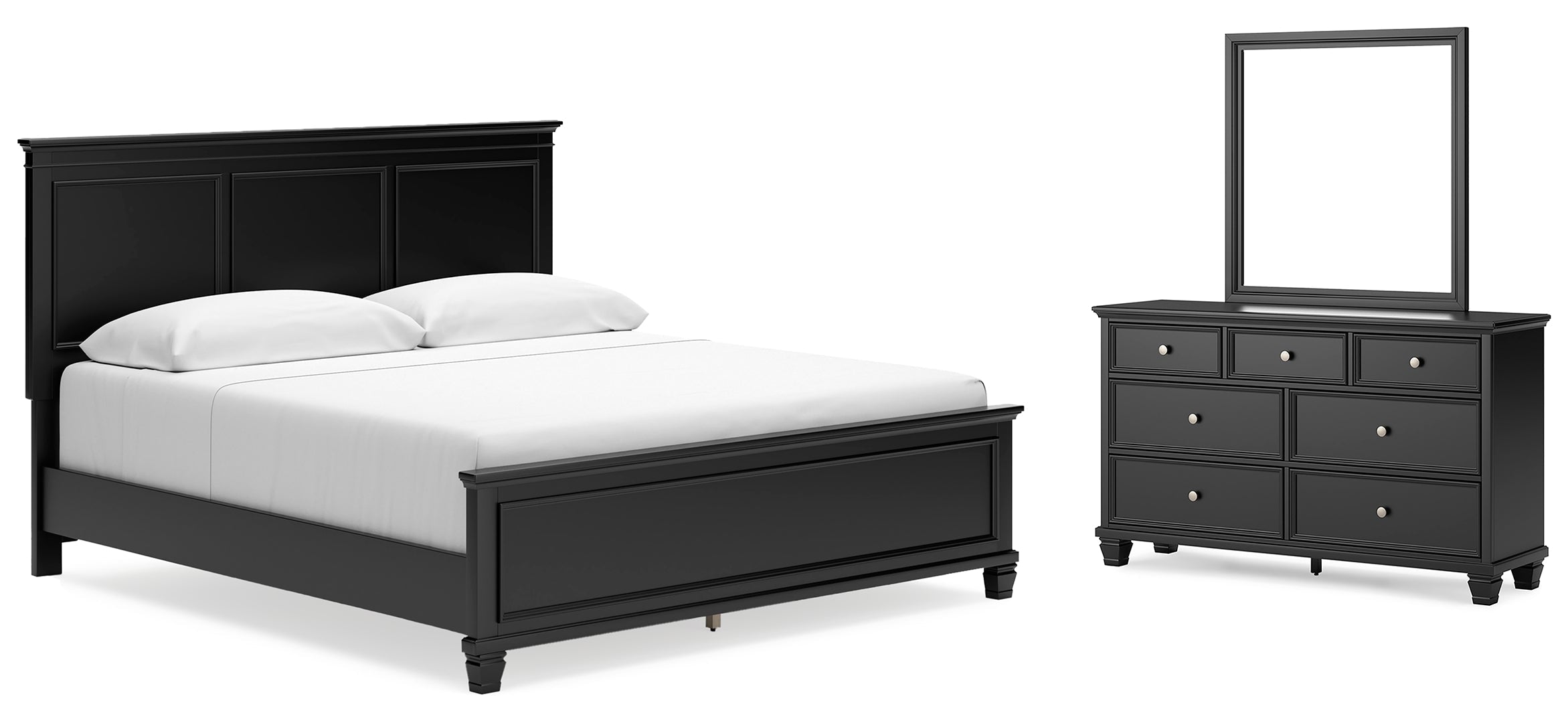 Lanolee Grey Panel Bedroom Set