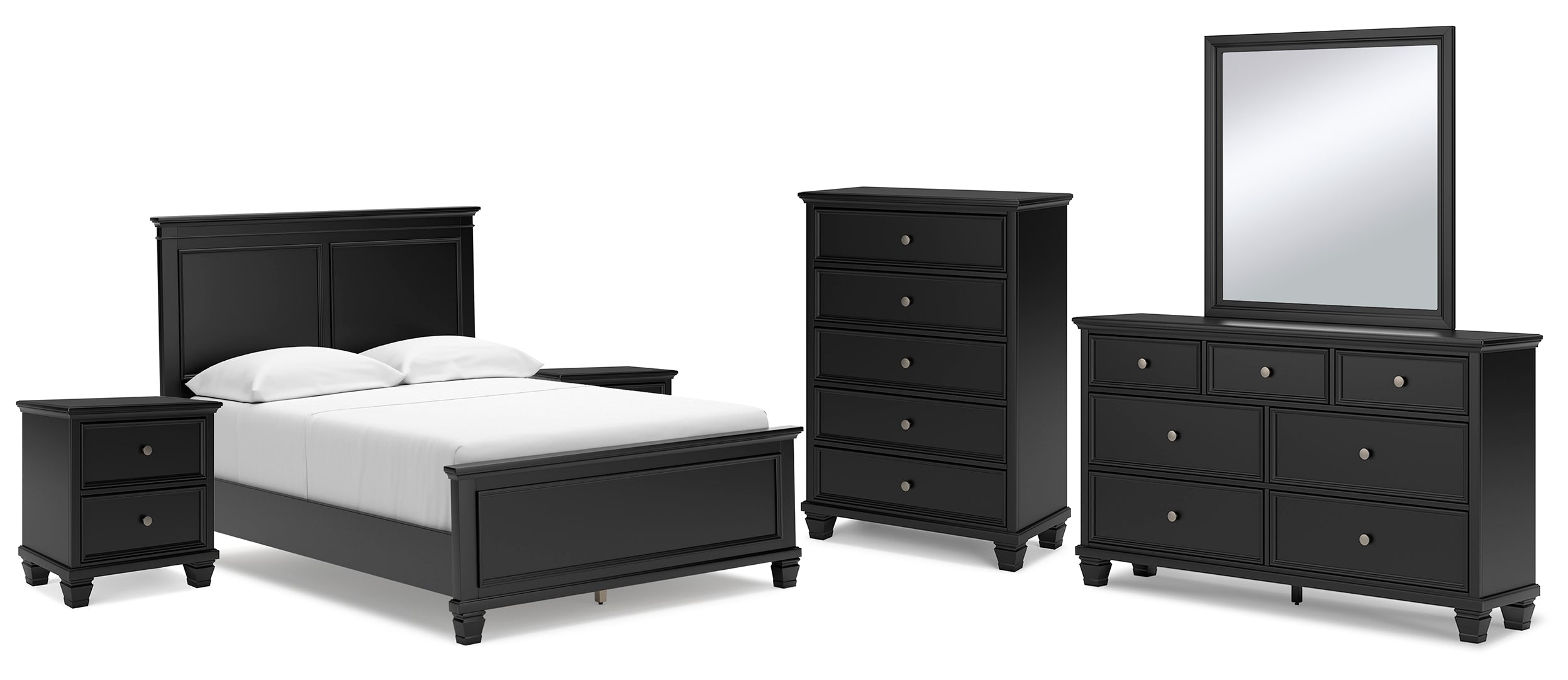 Lanolee Grey Panel Bedroom Set