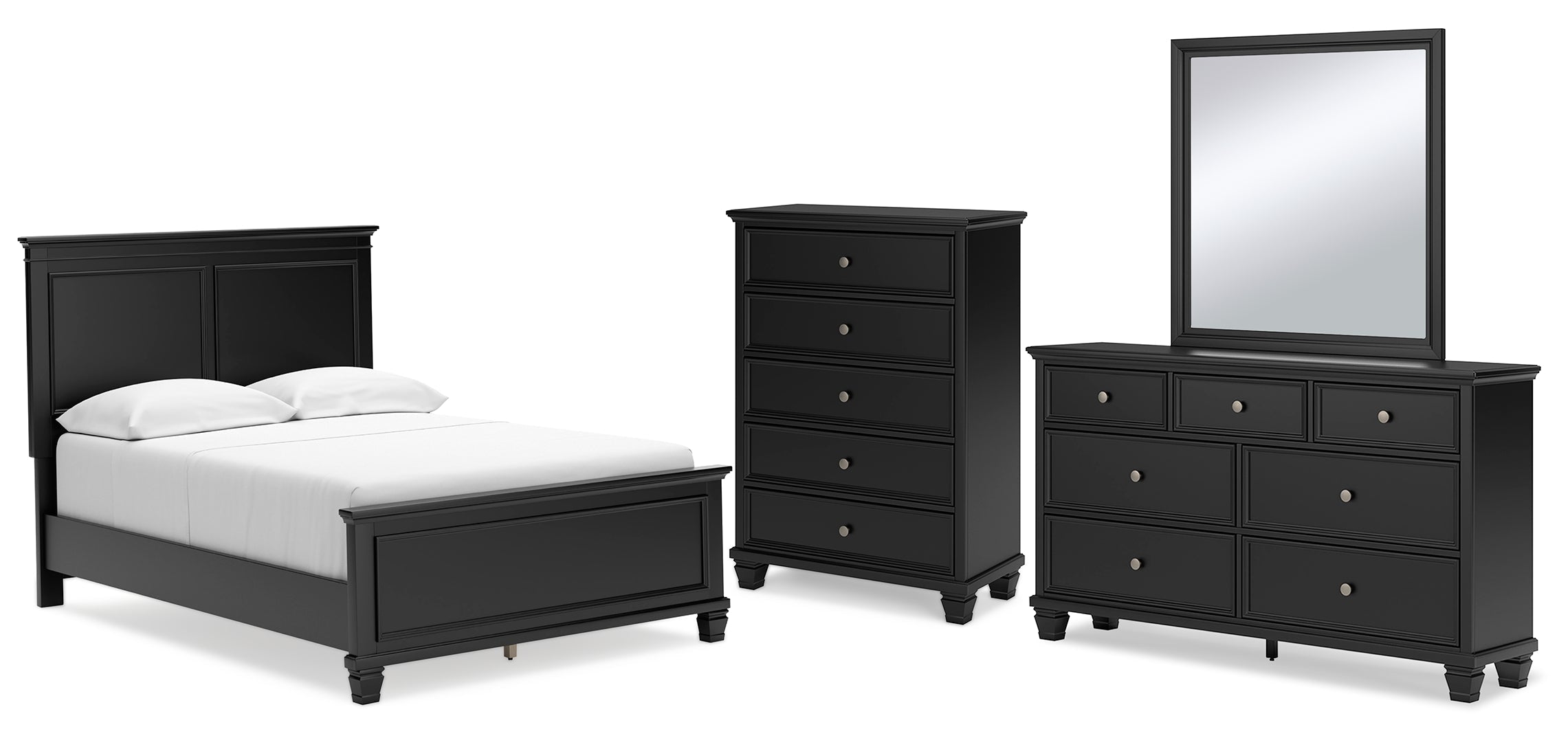 Lanolee Grey Panel Bedroom Set