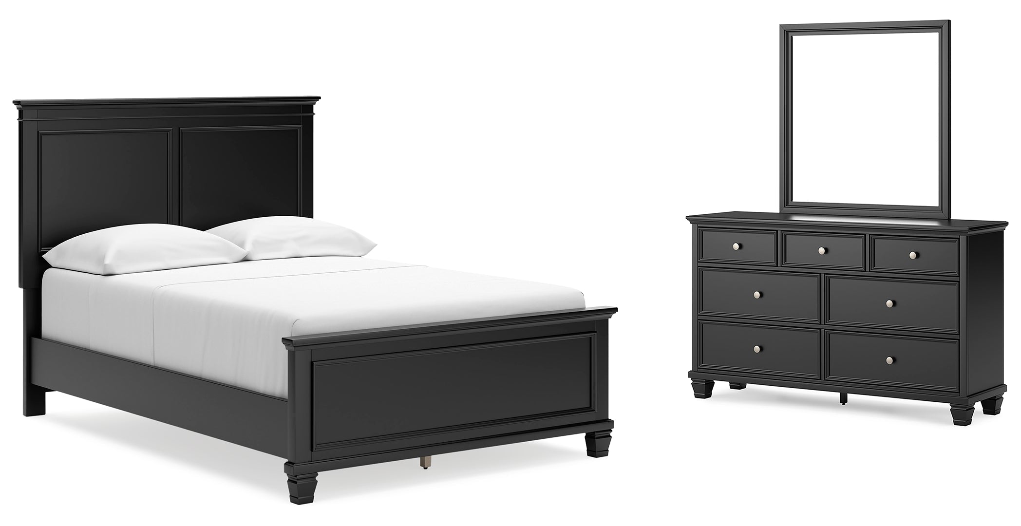 Lanolee Grey Panel Bedroom Set